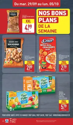 Aldi - Prévisualisation de POM' POTES® GOURDES DE FRUITS 16 gourdes multivariétés. Sans sucres ajoutés., 16 gourdes multivariétés. Sans sucres ajoutés. valide à partir de 29/09/2026 | Page: 18