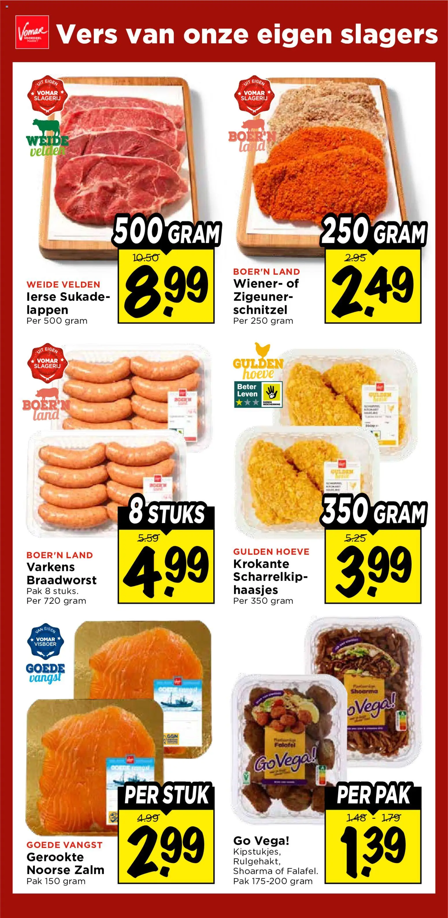{H1} | Pagina: 28 | Producten: Zalm, Schnitzel