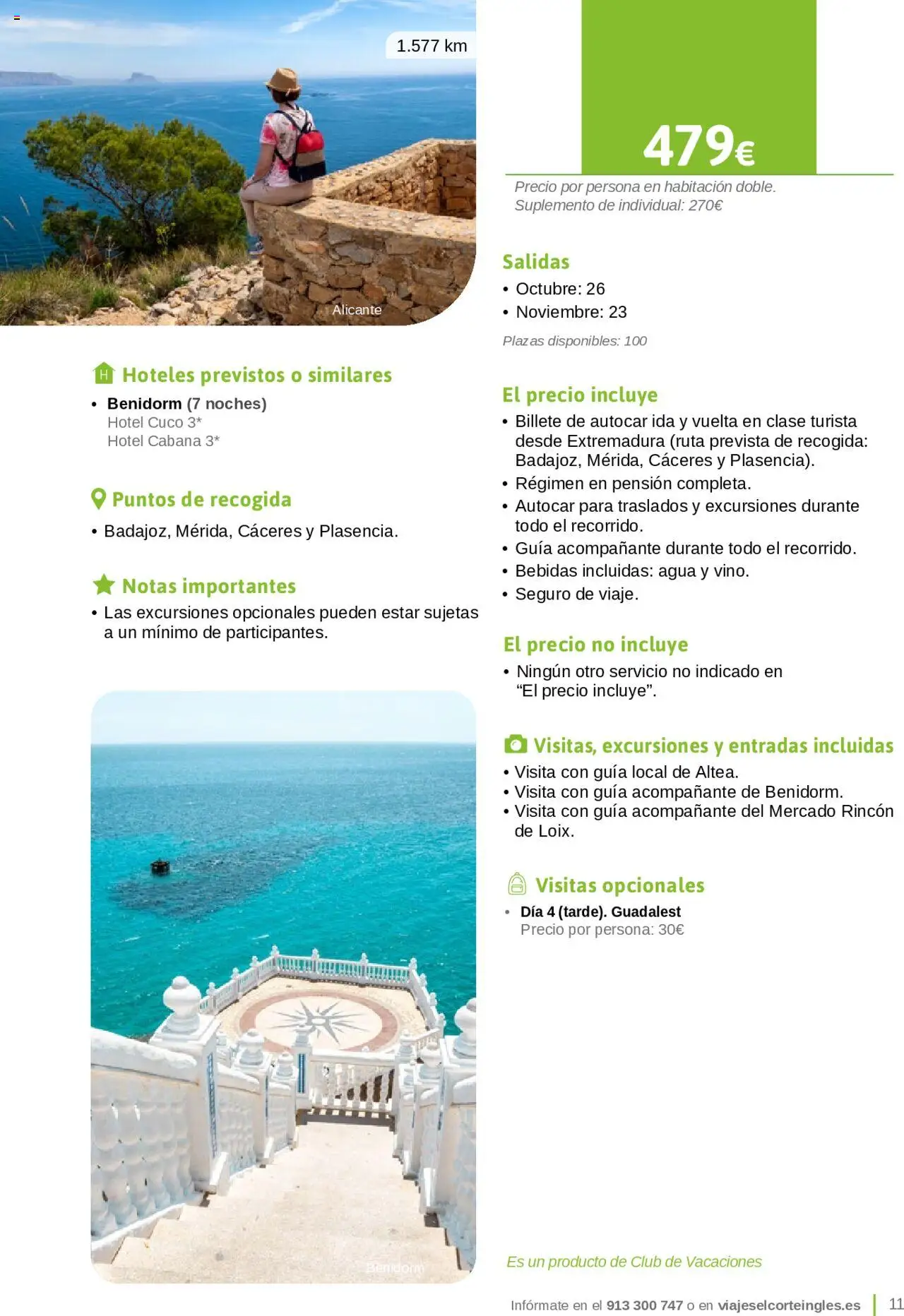 Viajes El Corte Inglés - Catálogo Junta de Extremadura │ válido desde el 01.03.2025 | Página: 11