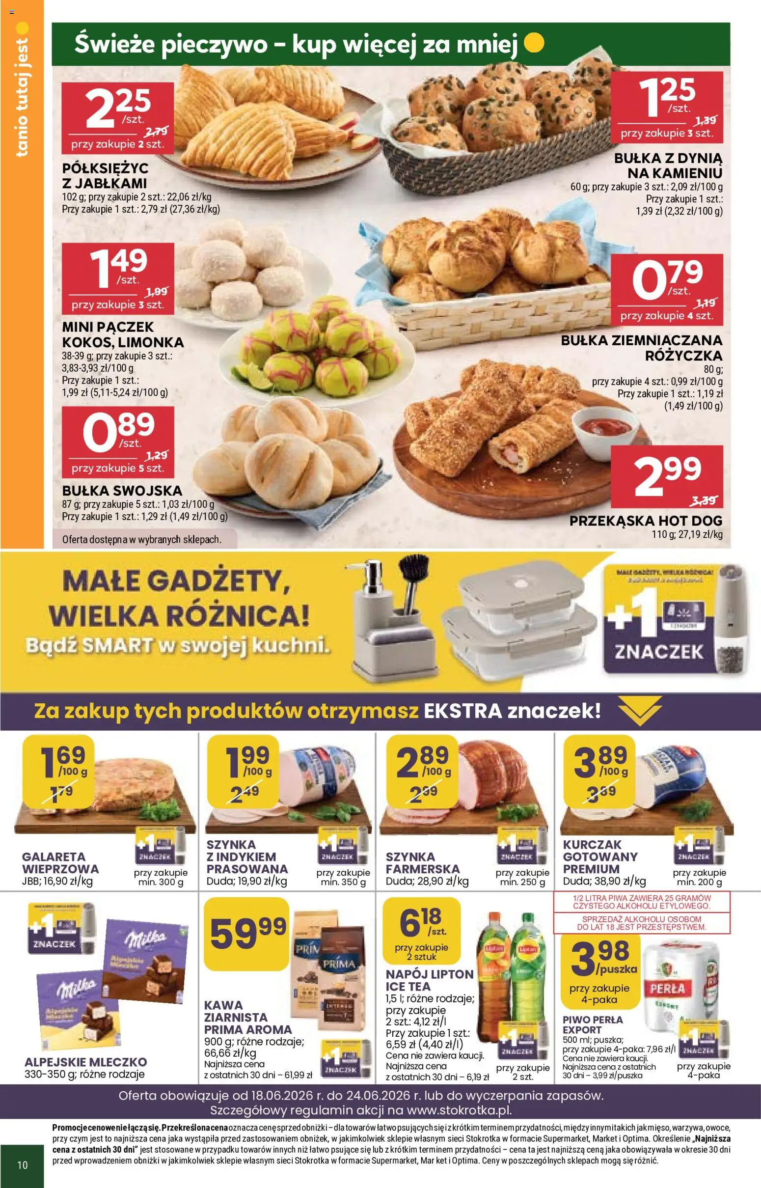 Stokrotka gazetka - Market od 18.06.2026 | Strona: 12 | Produkty: Limonka, Kurczak, Stokrotka, Bułka