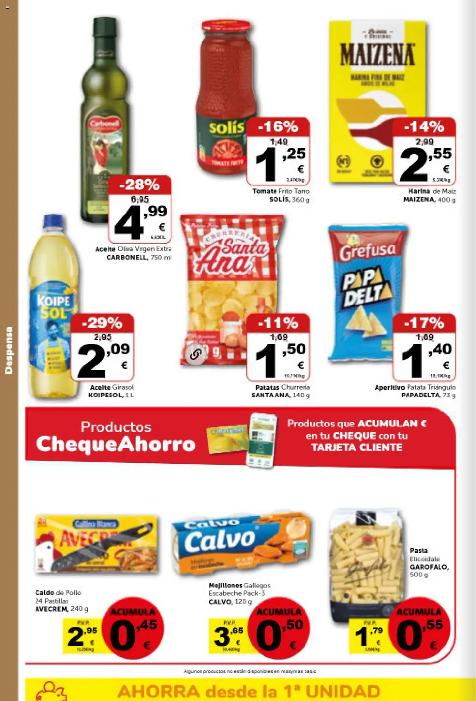 Masymas folleto │ válido desde el 18/09/2026 | Página: 12 | Productos: Aceite, Tomate, Patatas, Pollo