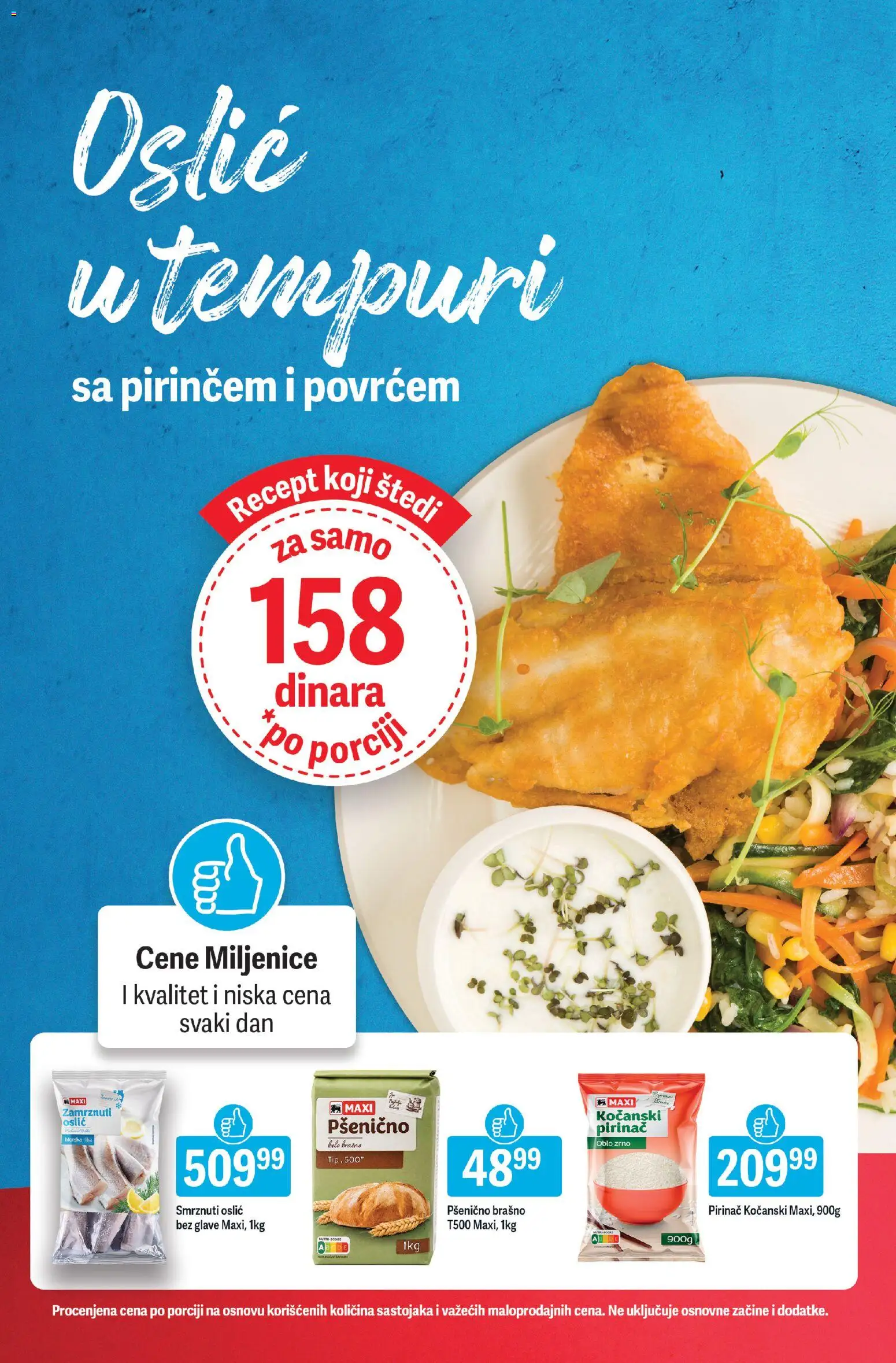 Maxi katalog - važi od 06.08.2026 | Strana: 8 | Proizvode: Brašno, Pšenično brašno, Oslić, Riba