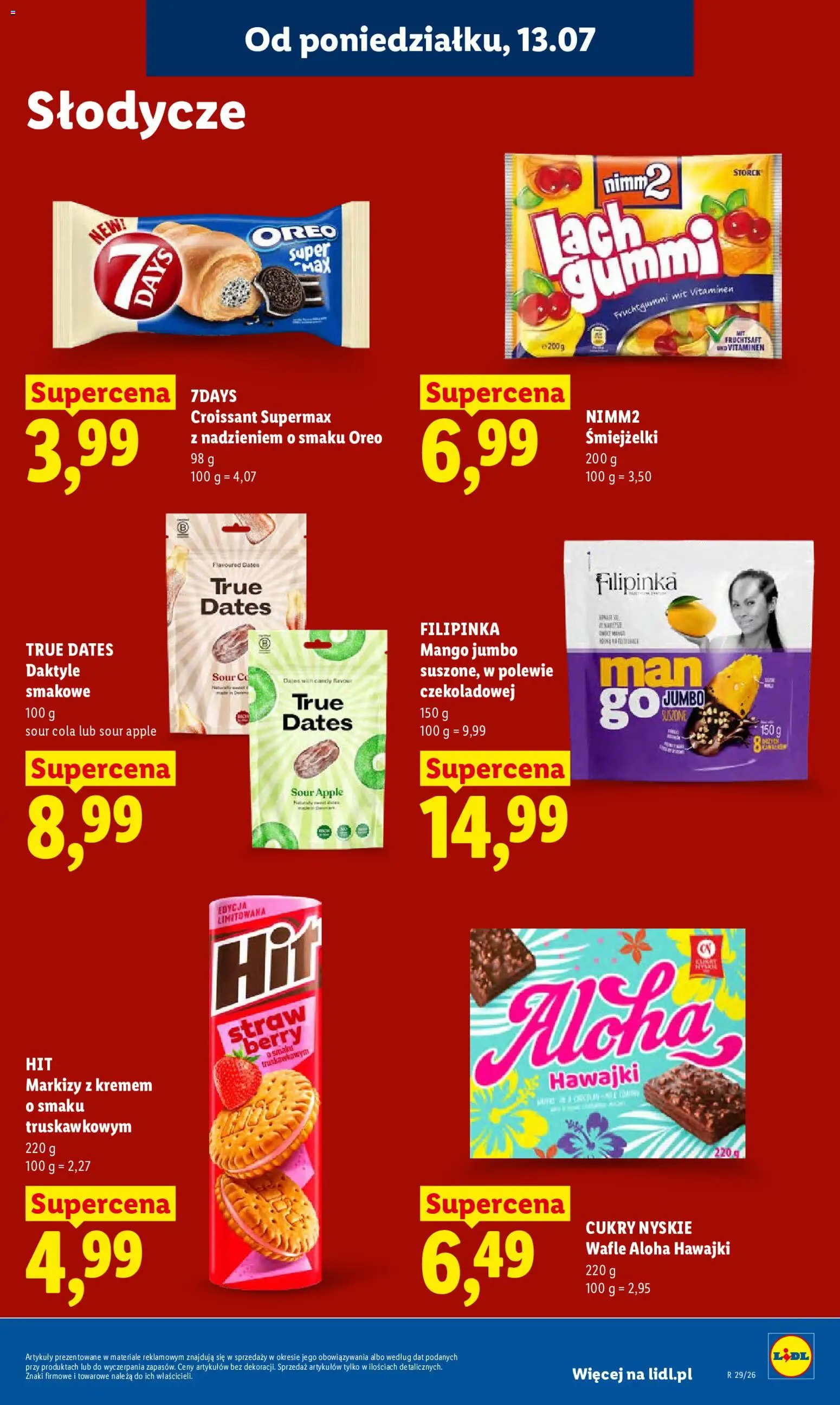 Lidl Polsko leták od 13.07.2026 | Strana: 85 | Produkty: Mango, Apple, Croissant, Cola