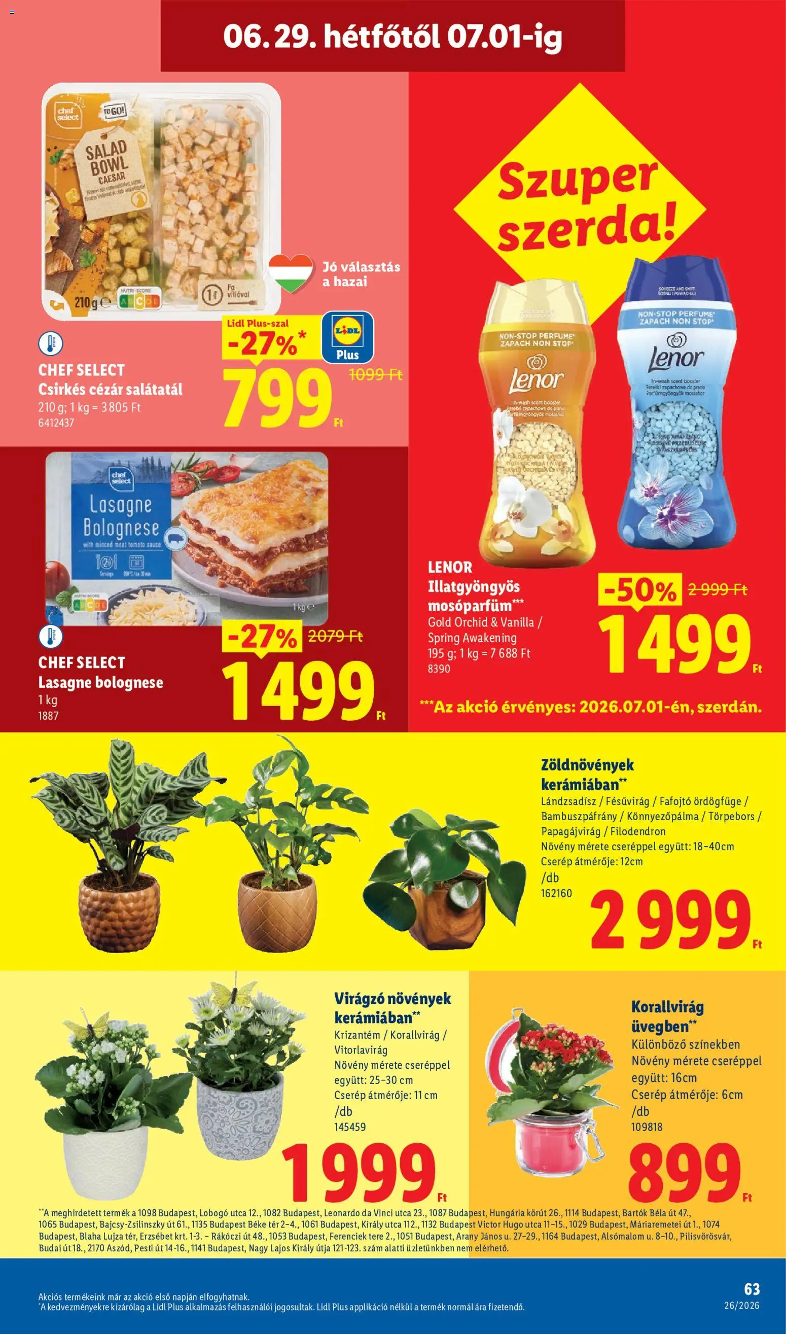 Lidl akciós ujság - amely érvényes a következő dátumtól: 25.06.2026 | Oldal: 63