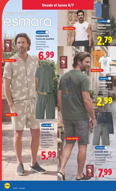 Vista previa ESMARA MEN Camisa de muselina, Corte holgado. Con pequeñas aberturas laterales. 2 modelos. válido desde el 06/07/2026 | Página: 22