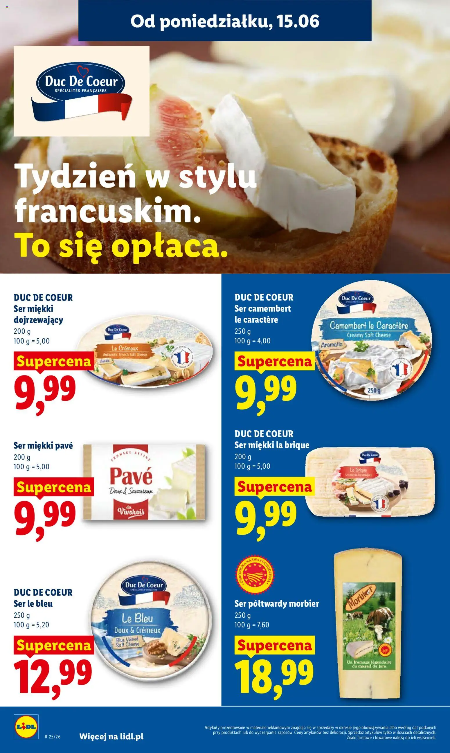 Lidl Polsko leták od 15.06.2026 | Strana: 66 | Produkty: Camembert