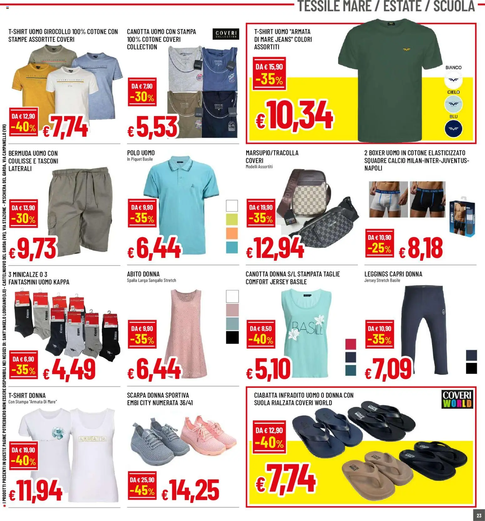 Volantino Galassia del 30/07/2026 | Pagina: 23 | Prodotti: Leggings, Jeans, Polo, Stampa