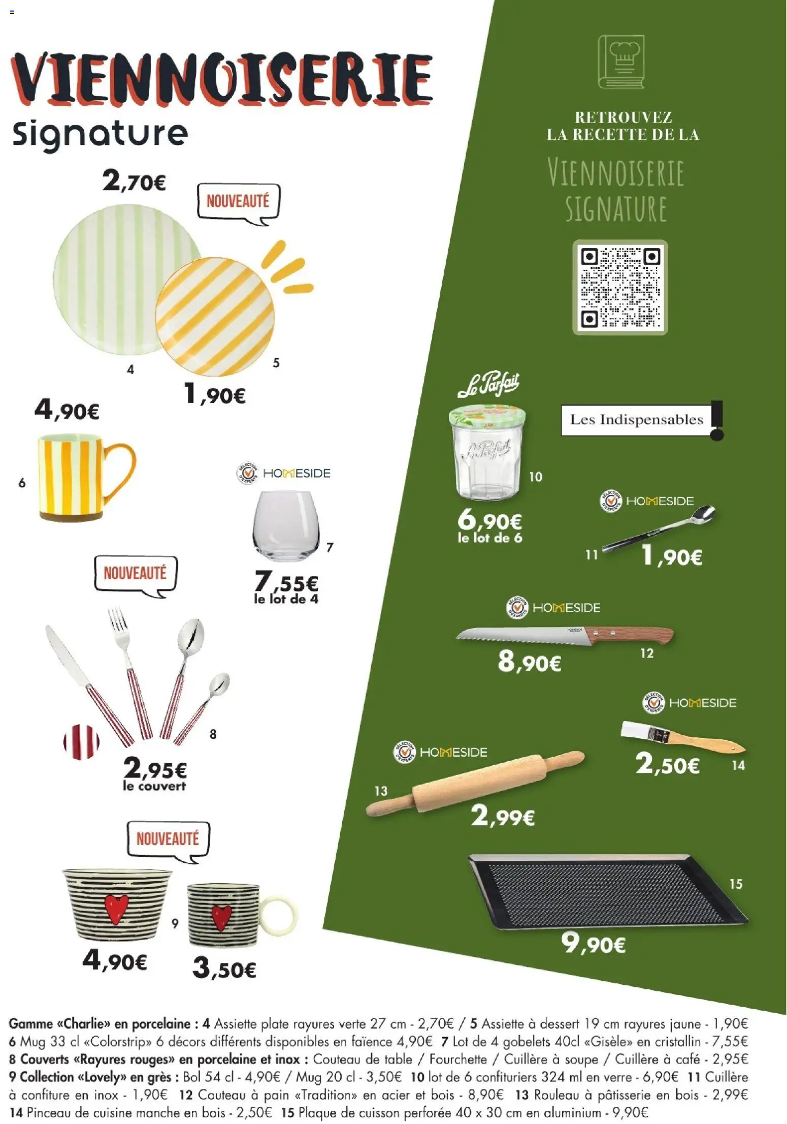 {H1} | Page: 17 | Produits: Plaque de cuisson, Couvert, Confiture, Table