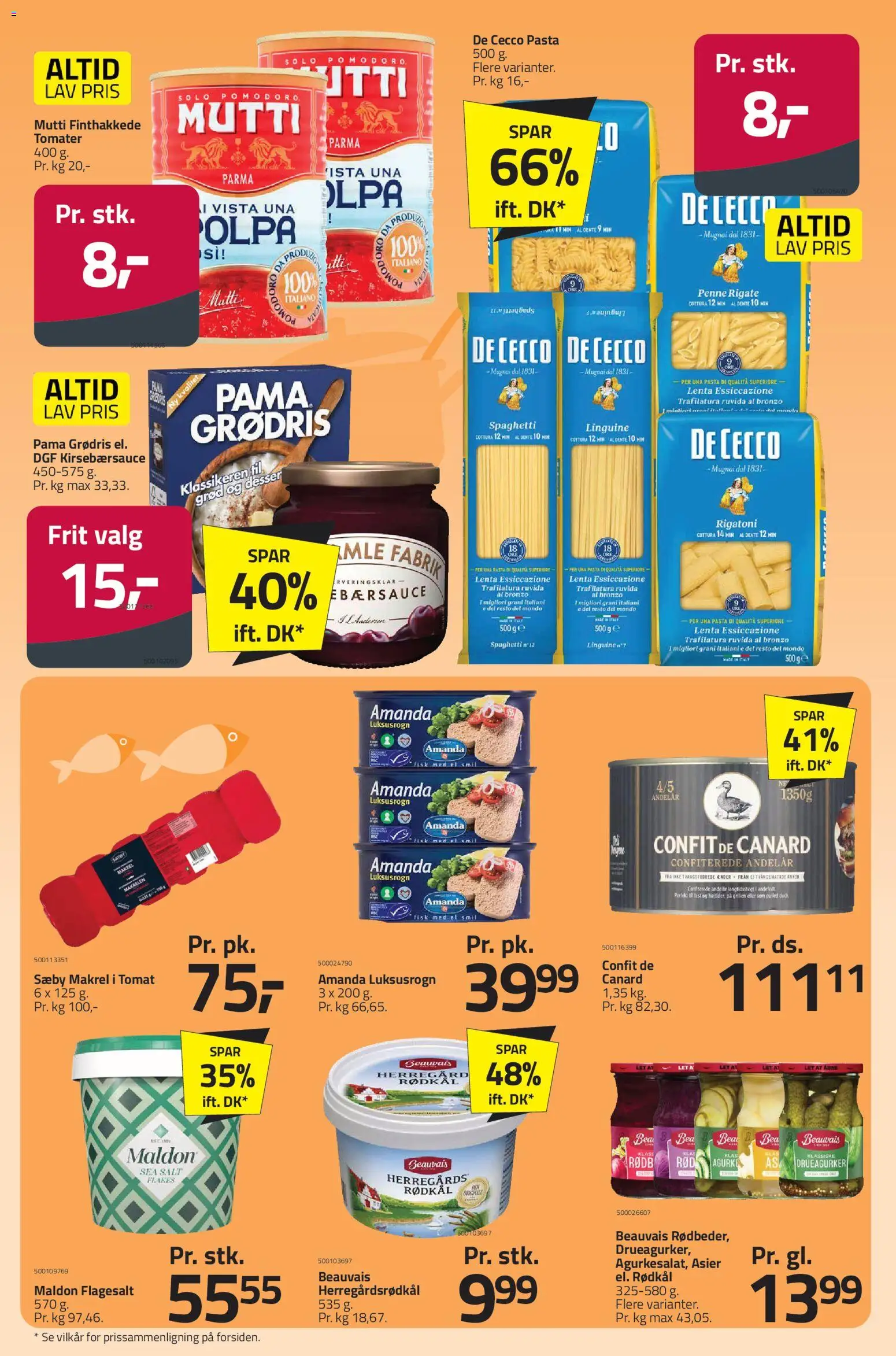 Fleggaard tilbudsavis – gyldig fra 23/09/2026 | Side: 37 | Produkter: Tomater, Fisk, Pasta, Kirsebærsauce
