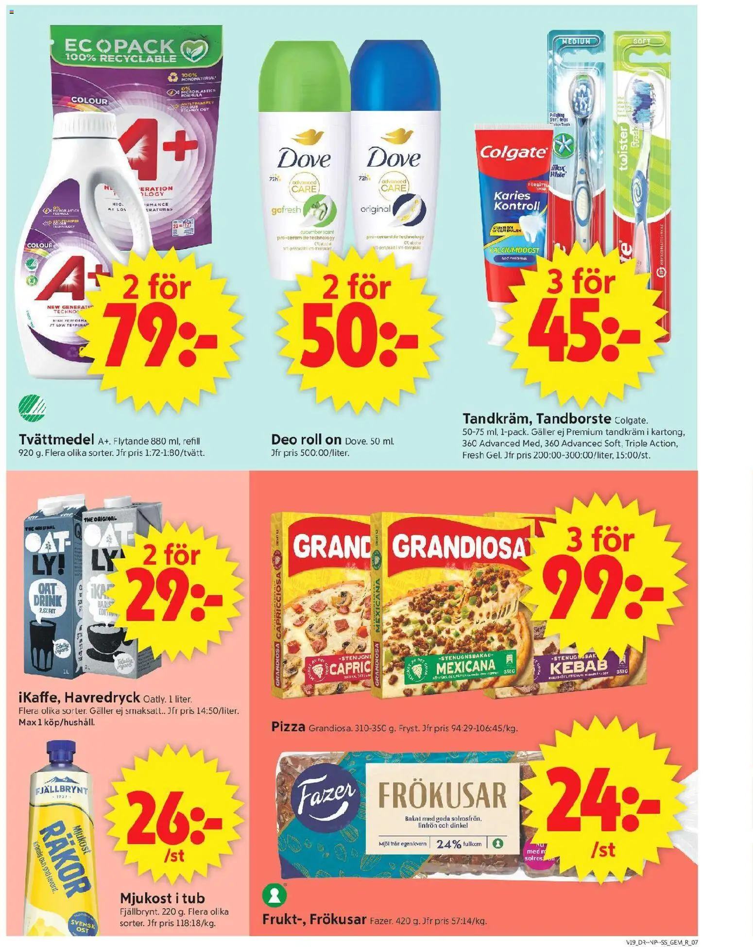 ICA Supermarket reklamblad aktuell från 04.05.2026 | Sida: 9 | Produkter: Kvarn, Tandborste, Te, Mjukost
