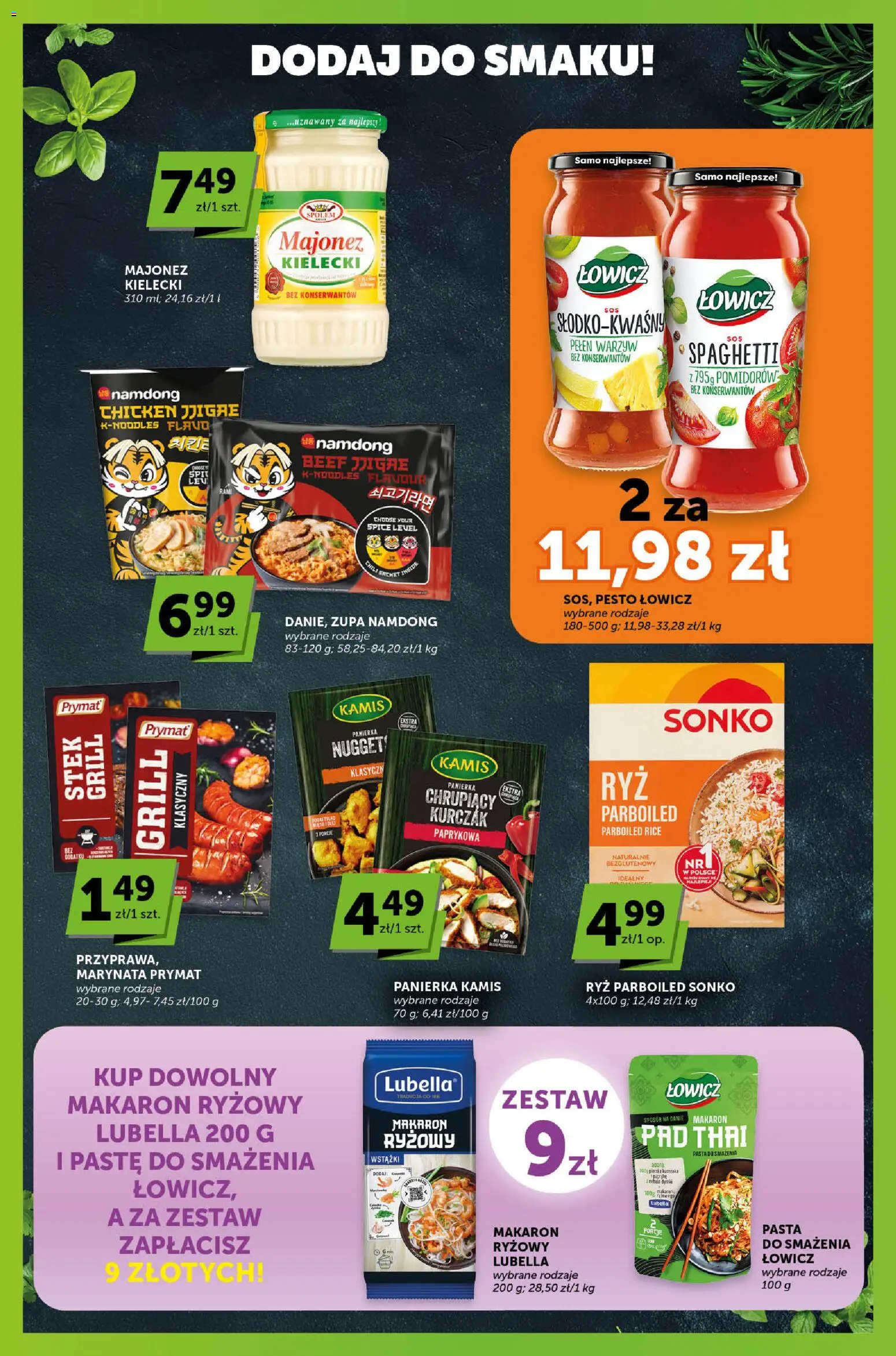Euro Sklep gazetka - Sprawdź, co więcej od 07.05.2026 | Strona: 3 | Produkty: Kurczak, Pesto, Makaron, Majonez