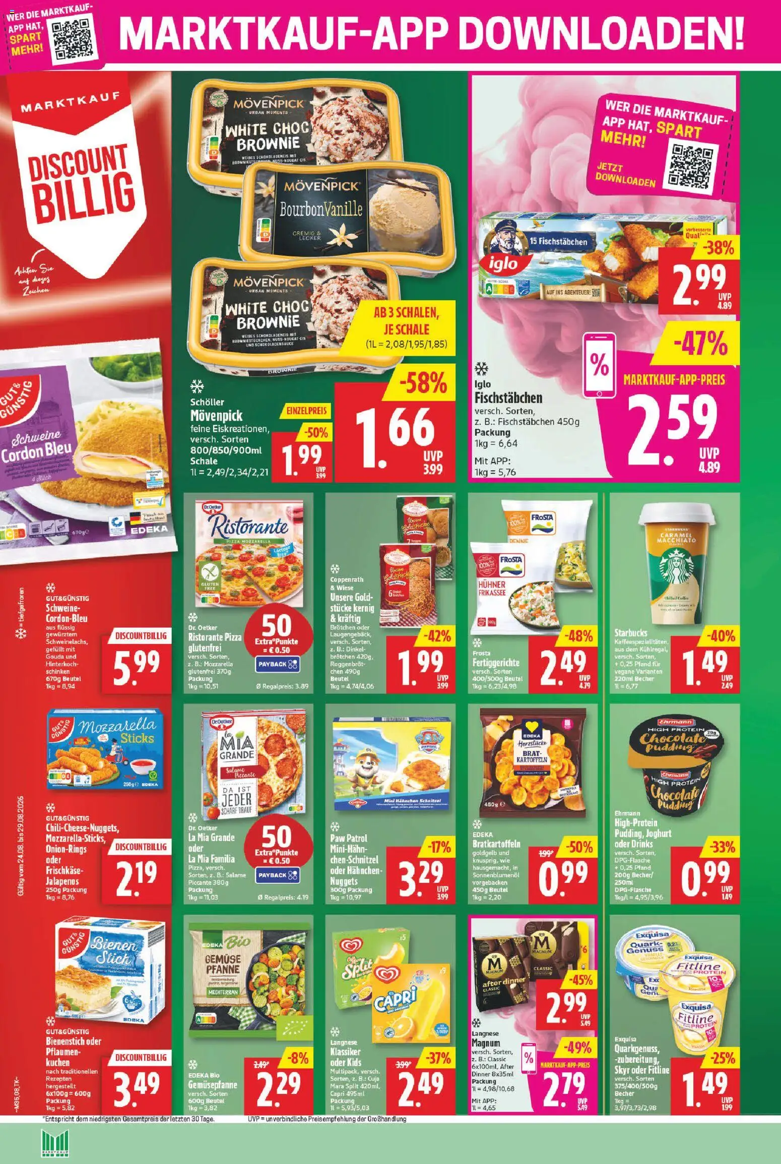 Marktkauf Prospekt – gültig ab 24.08.2026 | Seite: 10 | Produkte: Ristorante, Mozzarella, Skyr, Kuchen