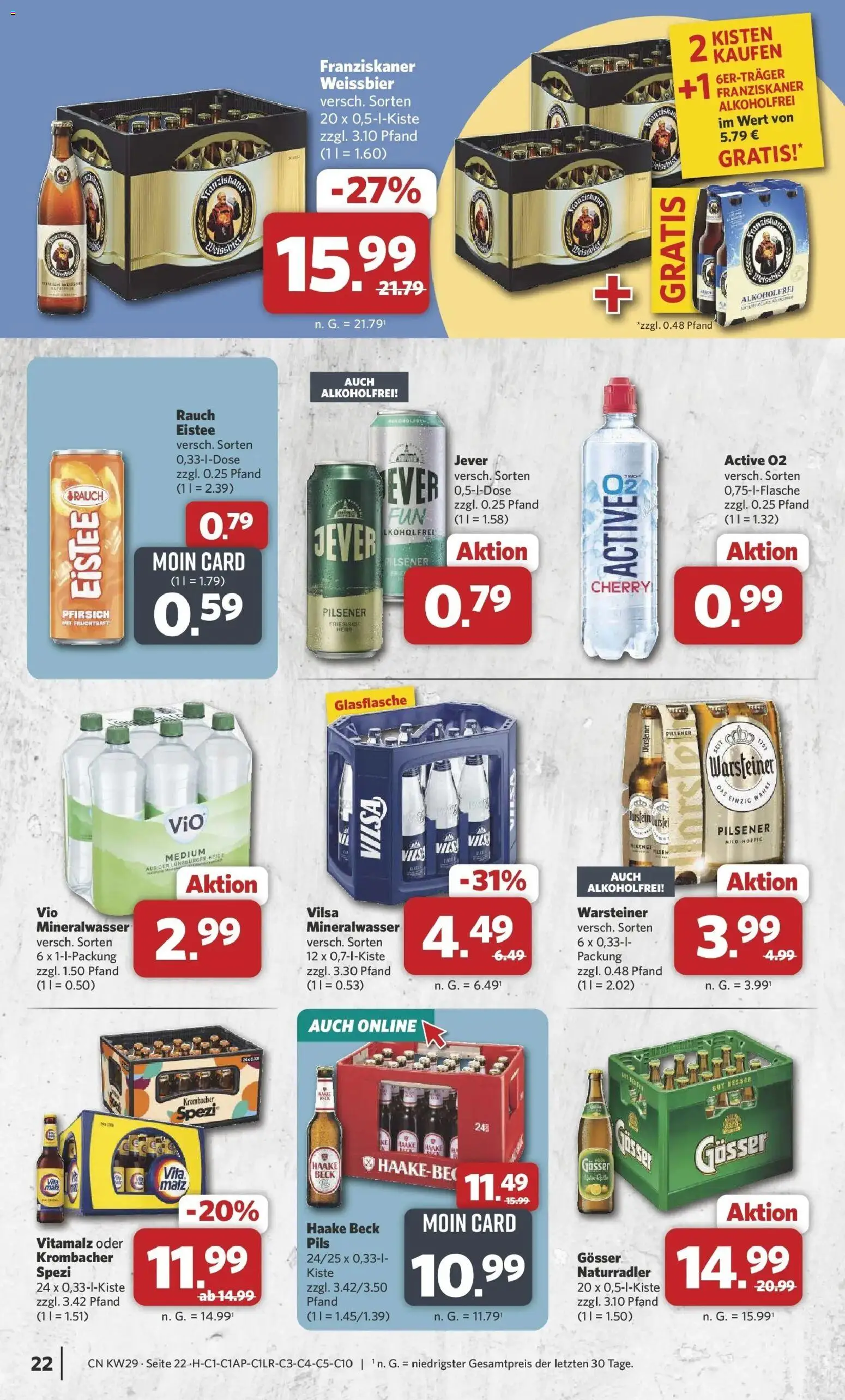 Combi Prospekt Wardenburg – gültig ab 13.07.2026 | Seite: 24 | Produkte: Weißbier, Mineralwasser, Warsteiner, Jever