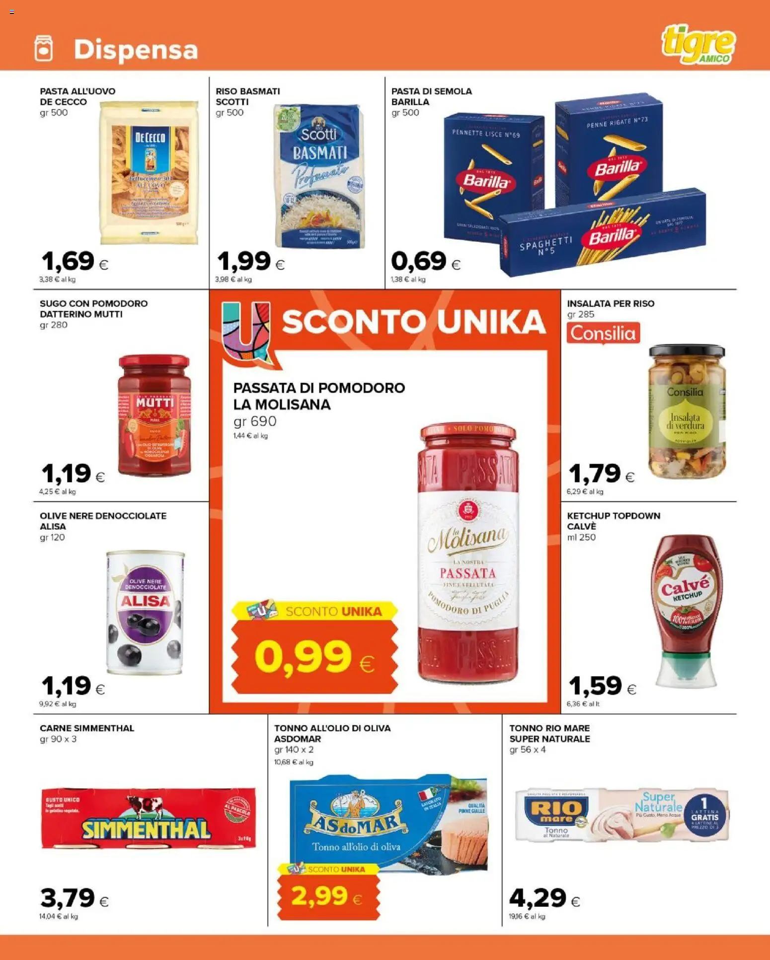 Volantino Tigre del 17.06.2026 | Pagina: 7 | Prodotti: Riso, Insalata, Olive, Tonno