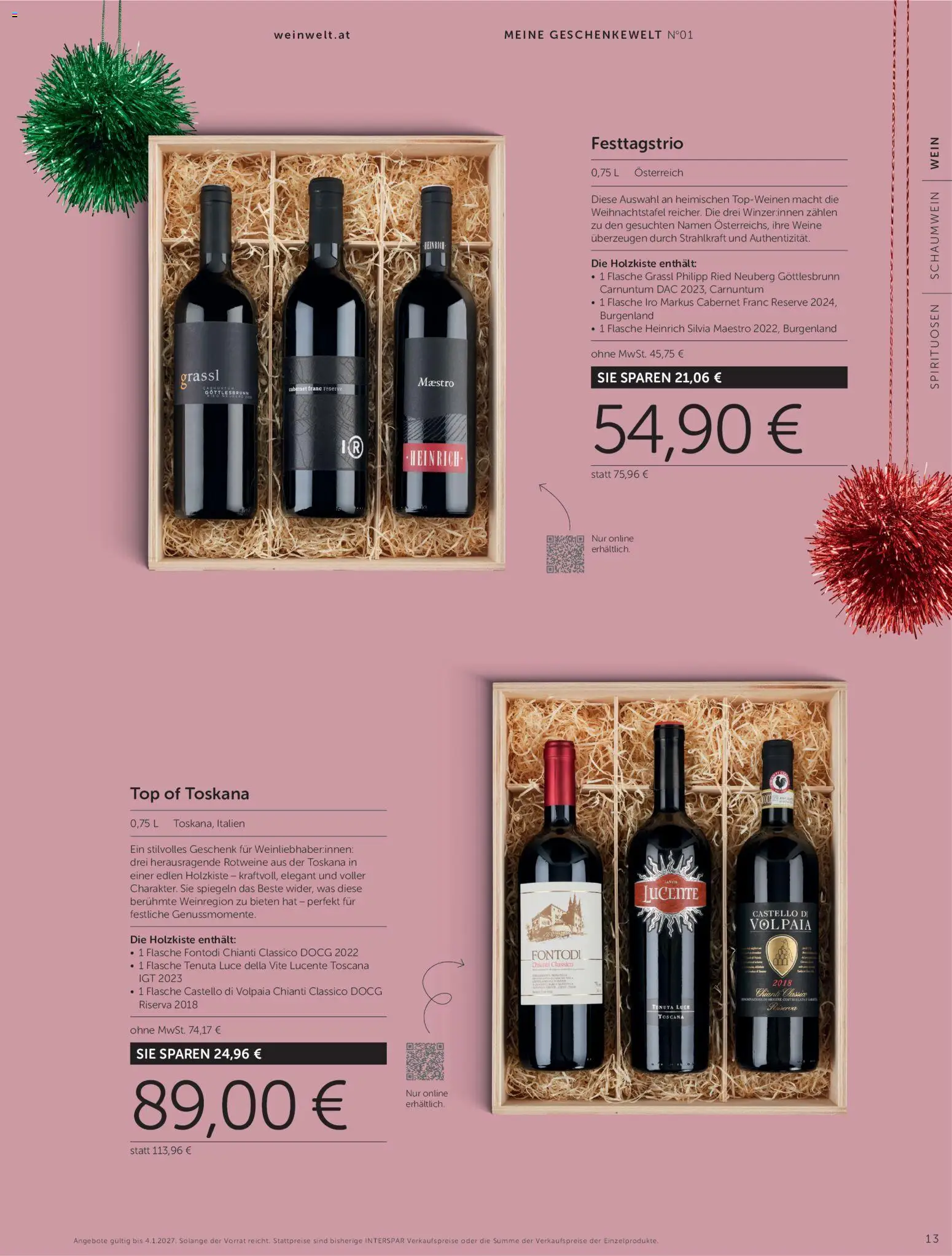 Interspar GESCHENKE WELT gültig ab 13.10.2026 | Seite: 13 | Produkte: Wein