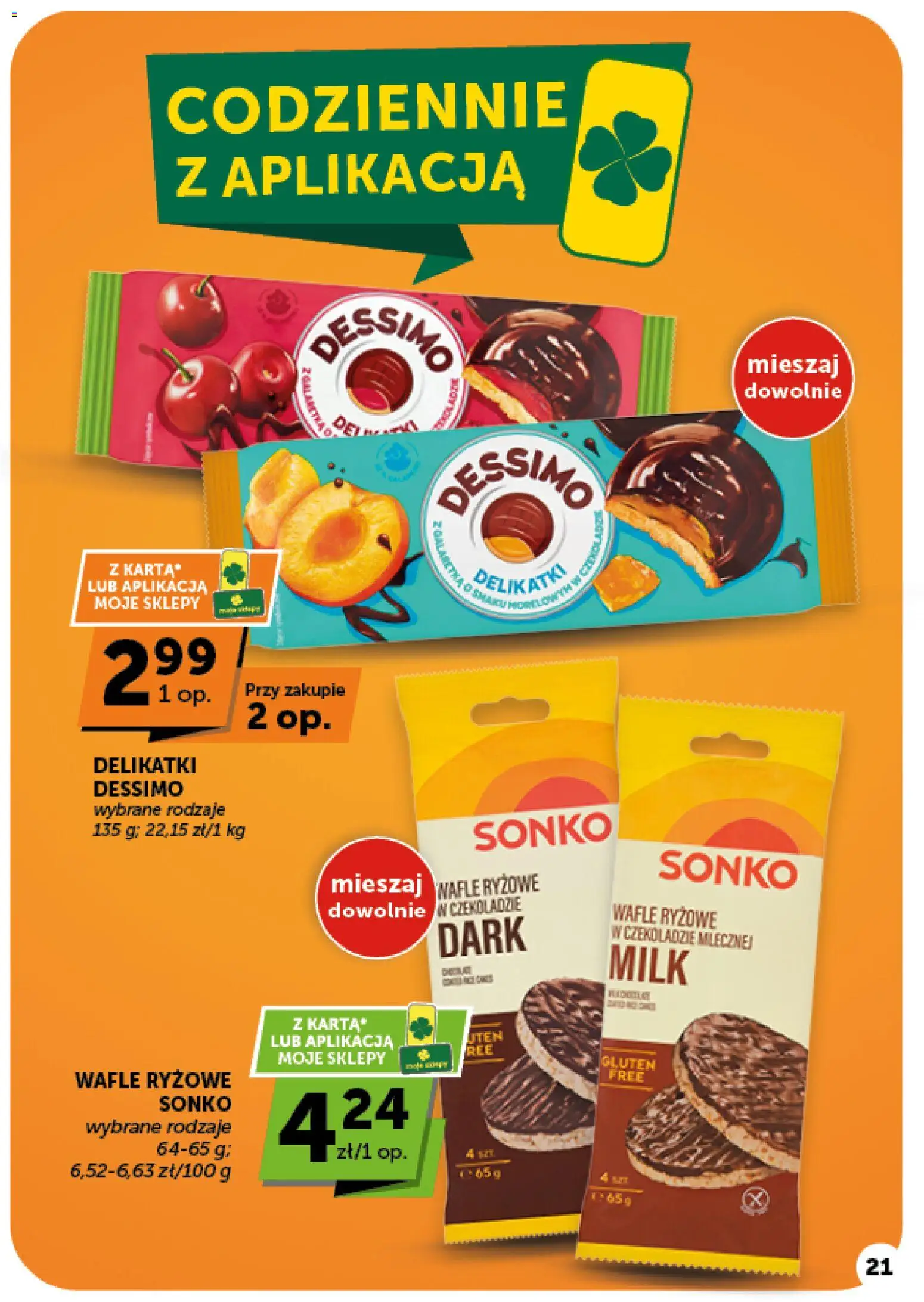 Groszek gazetka od 08.10.2026 | Strona: 21 | Produkty: Wafle, Wafle ryżowe