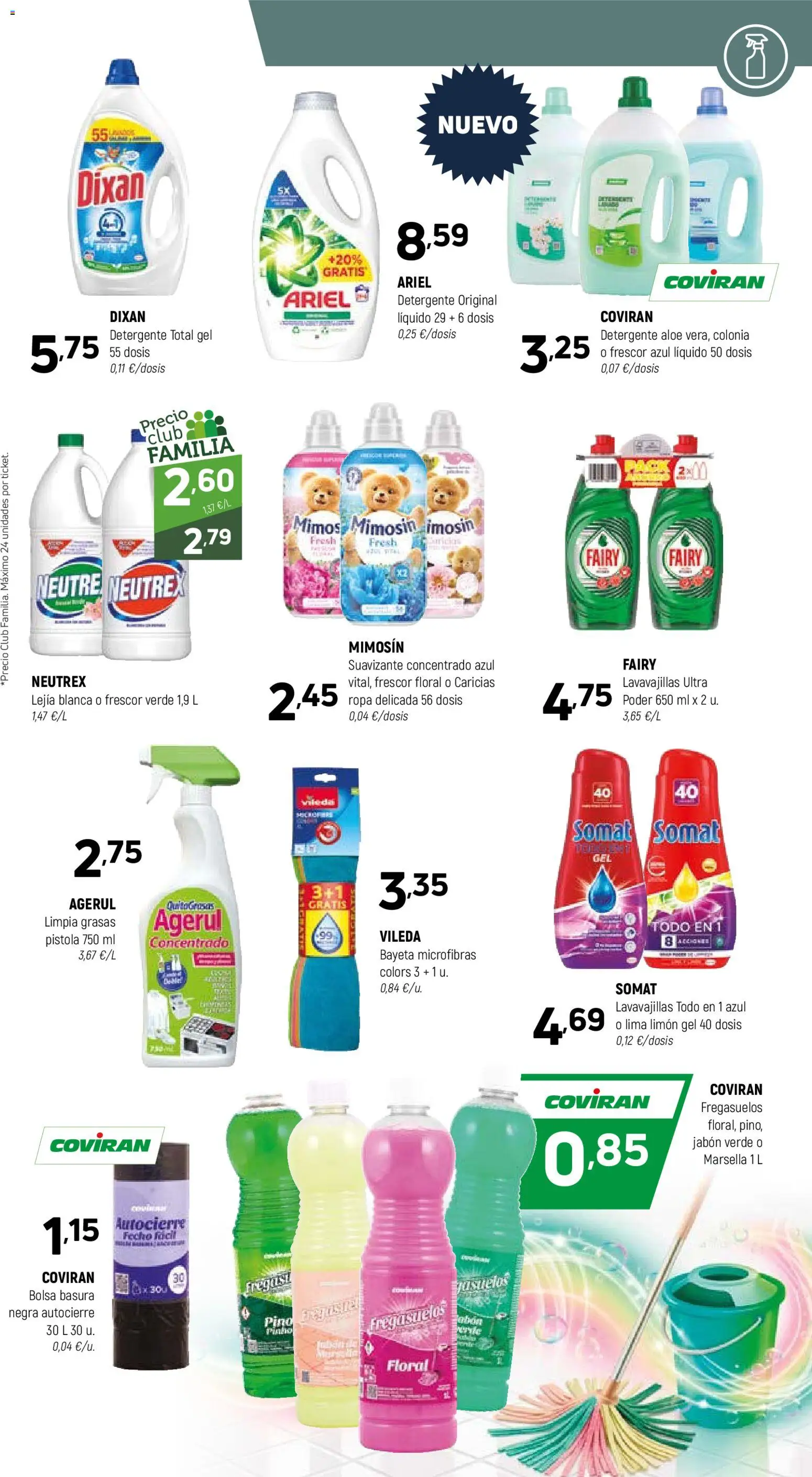 Coviran - Centrof │ válido desde el 07.04.2026 | Página: 15 | Productos: Detergente, Ropa, Bolsa, Lavavajillas