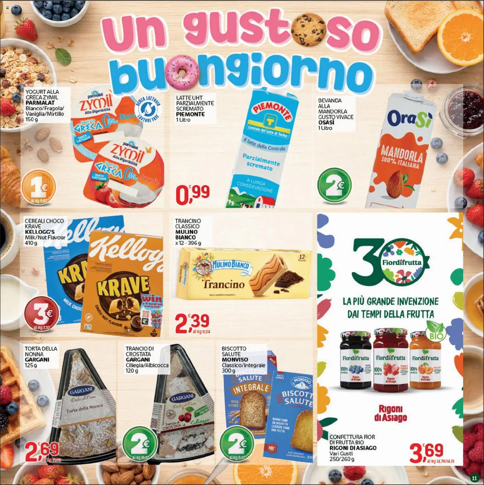 Volantino CRAI del 17/09/2026 | Pagina: 11 | Prodotti: Yogurt, Frutta, Latte, Torta