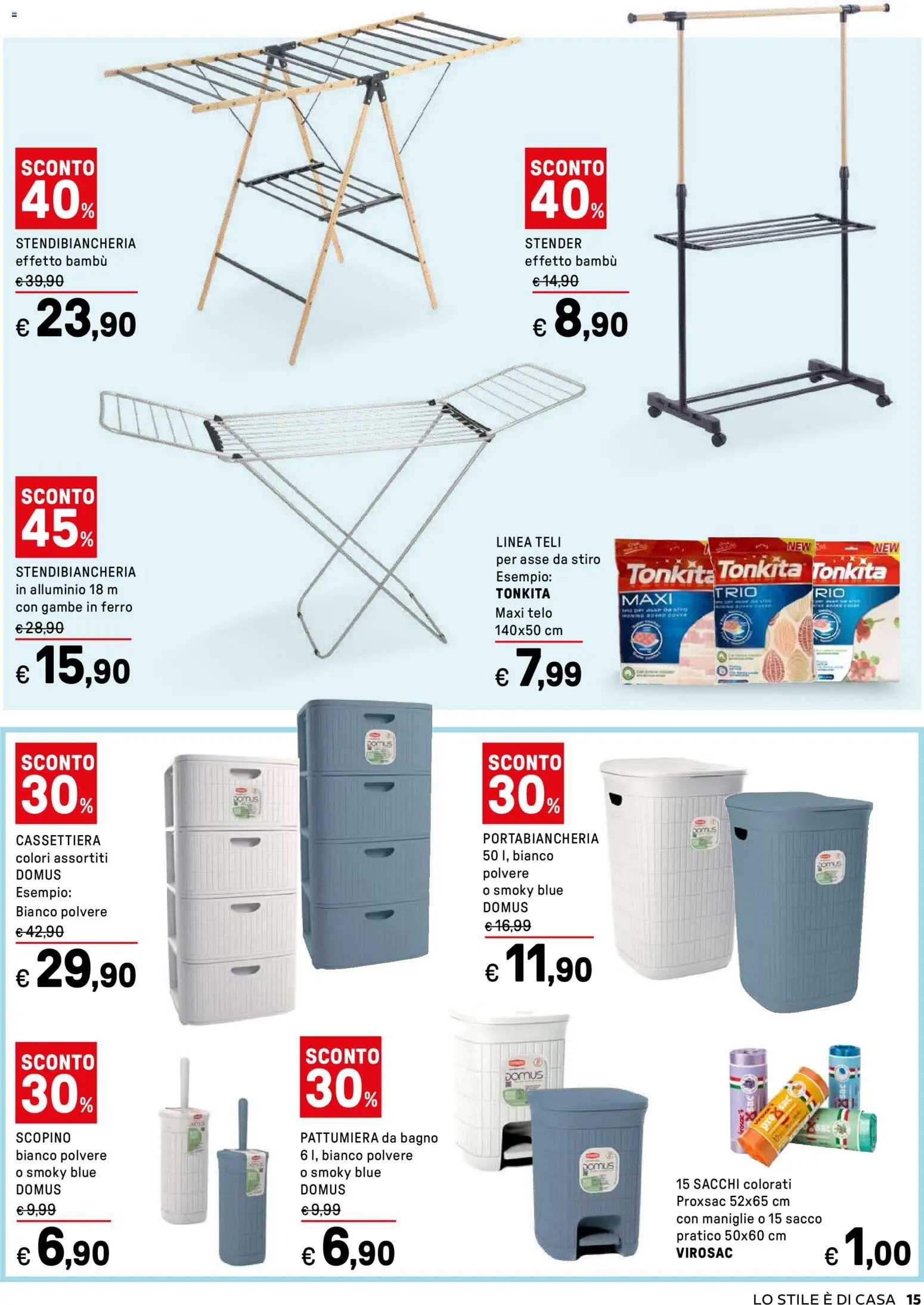 Volantino Iper del 07.04.2026 | Pagina: 15 | Prodotti: Alluminio, Cassettiera, Bagno, Portabiancheria