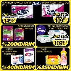 17.04.2026 tarihinden itibaren geçerli olan Sarıyer kataloğu önizlemesi | Sayfa: 31 | Ürünler: Raf, Yumuşatıcı, Koku, Tuvalet kağıdı