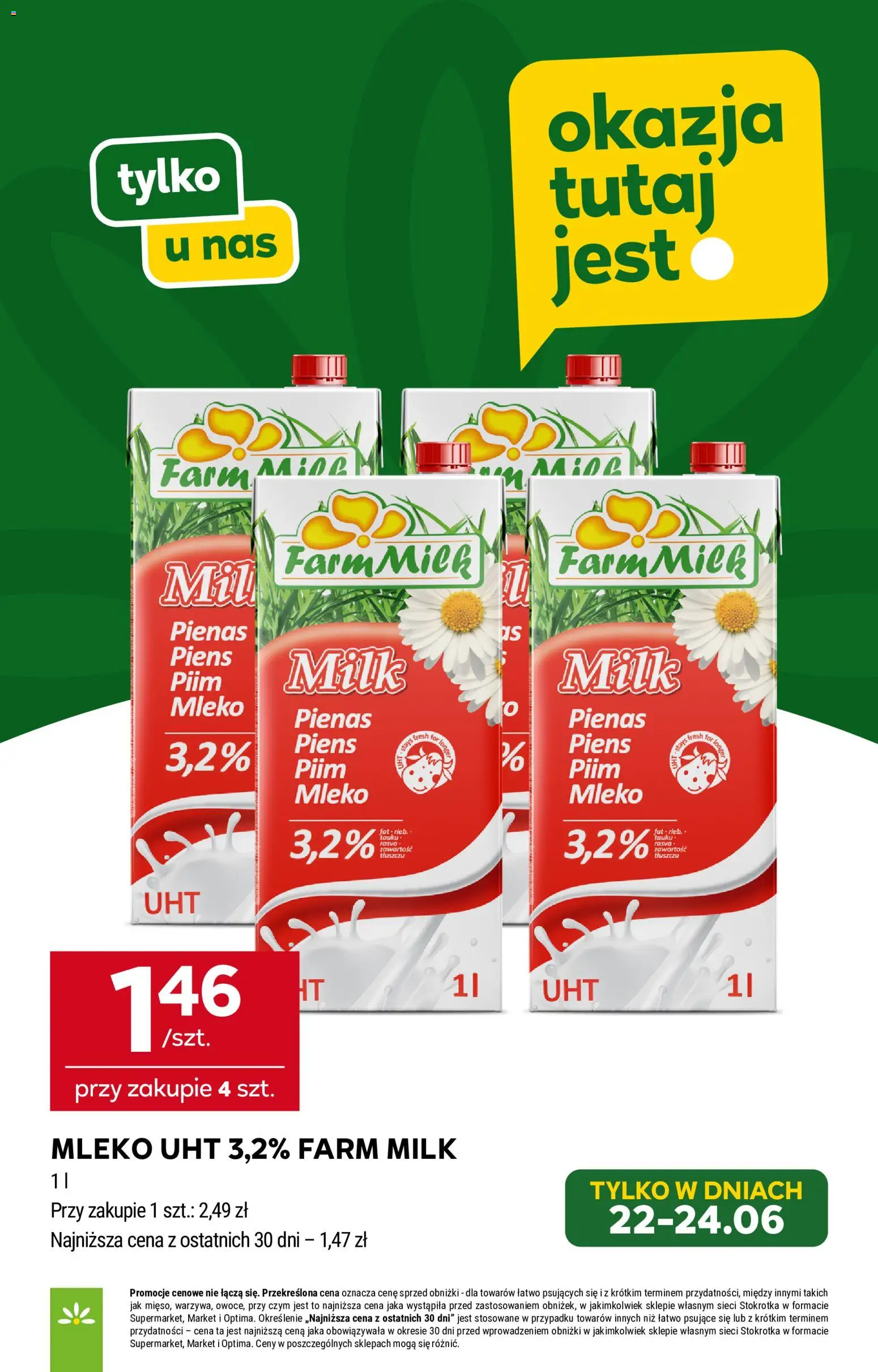 Stokrotka gazetka - Market od 18.06.2026 | Strona: 17 | Produkty: Stokrotka, Mleko