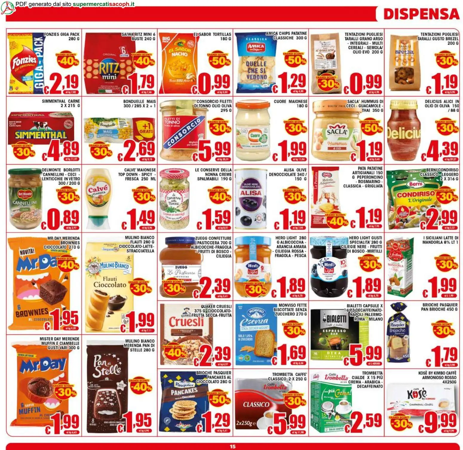 Volantino Sacoph del 02/09/2026 | Pagina: 15 | Prodotti: Latte, Muffin, Carne, Guacamole