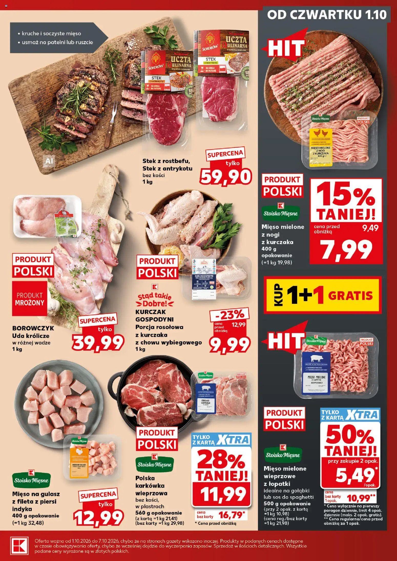 Kaufland Polsko leták - Mocny start od 05.10.2026 | Strana: 19 | Produkty: Karty