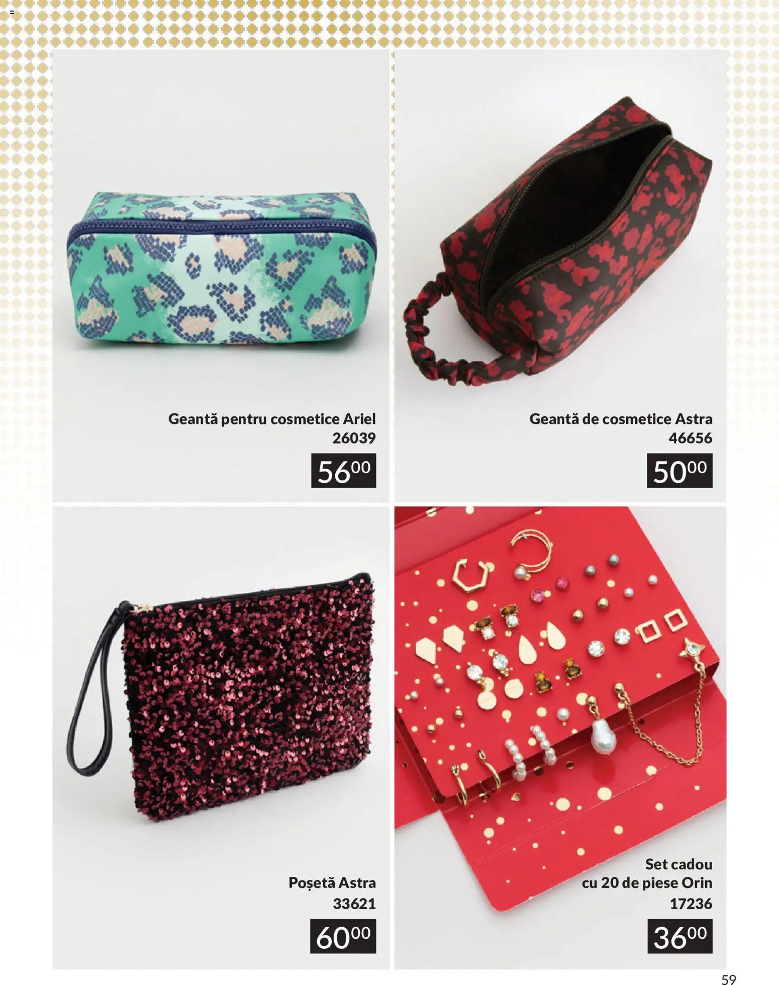 Noul catalog Avon – valabil de la 09.07.2026 | Pagină: 59 | Produse: Geantă pentru cosmetice, Geantă
