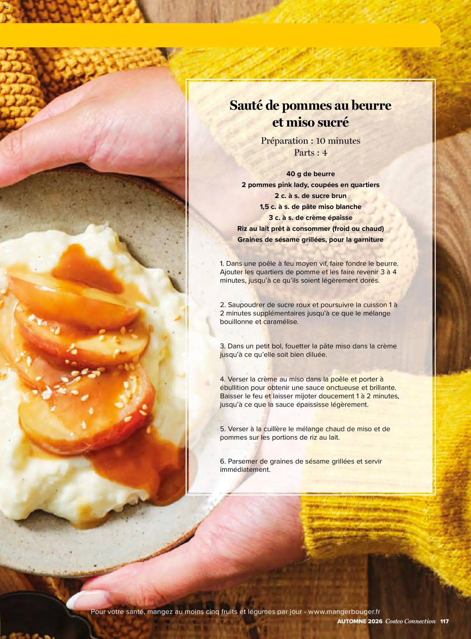 {H1} | Page: 117 | Produits: Riz au lait, Pomme, Cuillère, Pâte miso
