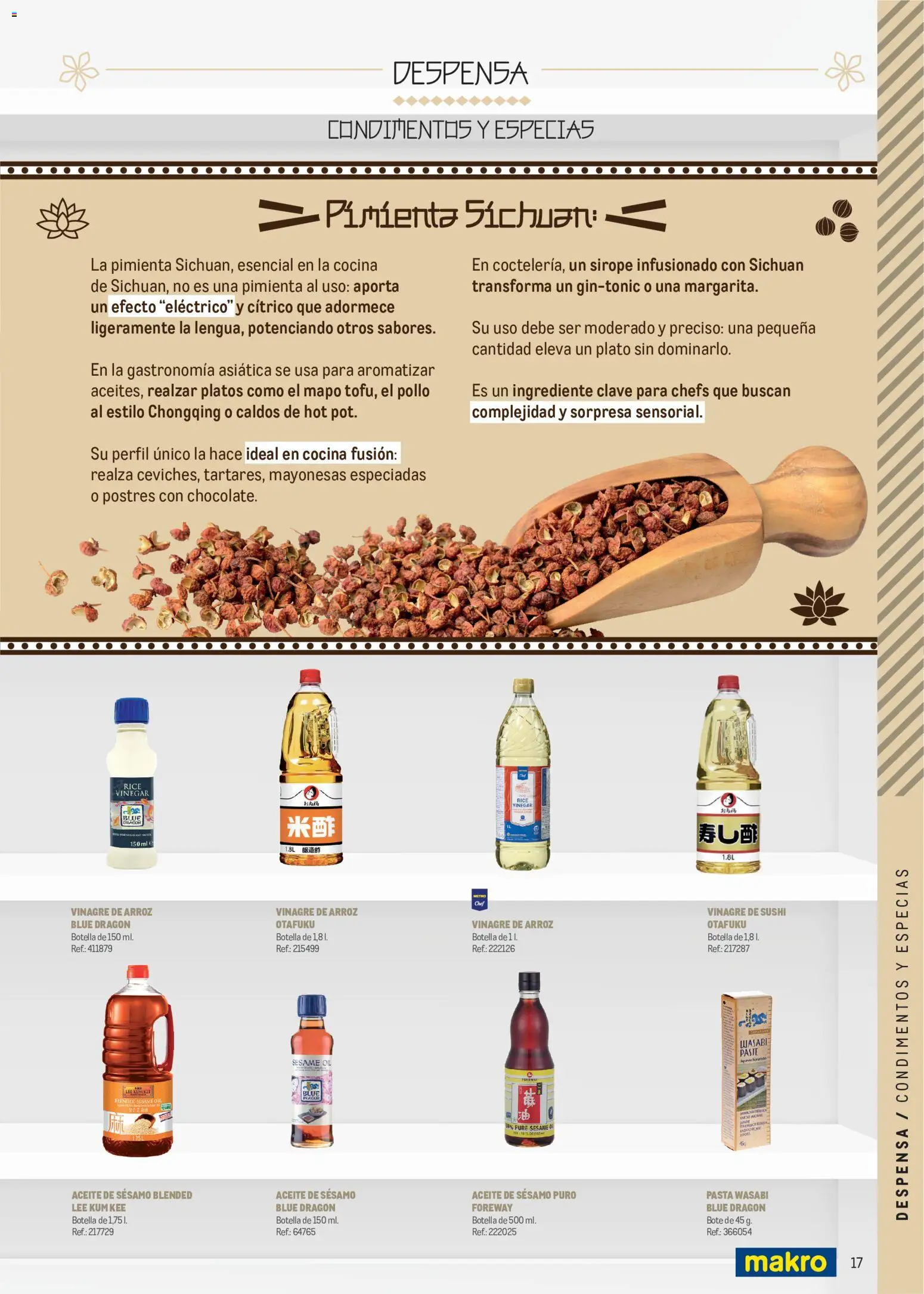 Makro Cocina Fusión Asiática Canarias II │ válido desde el 11.05.2026 | Página: 17 | Productos: Aceite, Arroz, Cocina, Σιδερώστρα