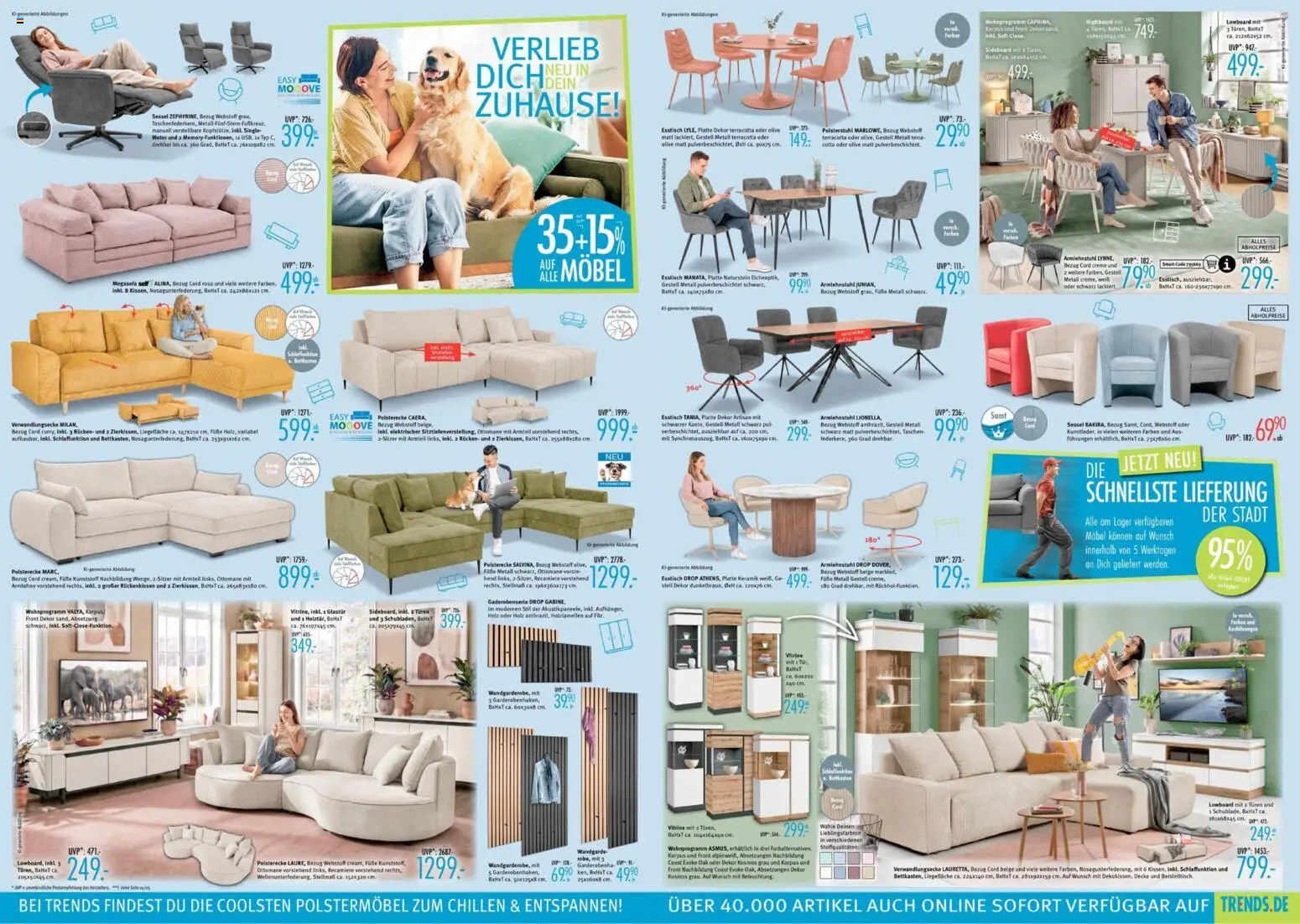 Trends Prospekt – gültig ab 26.09.2026 | Seite: 2 | Produkte: Sideboard, HIghboard, Vitrine, Taschen
