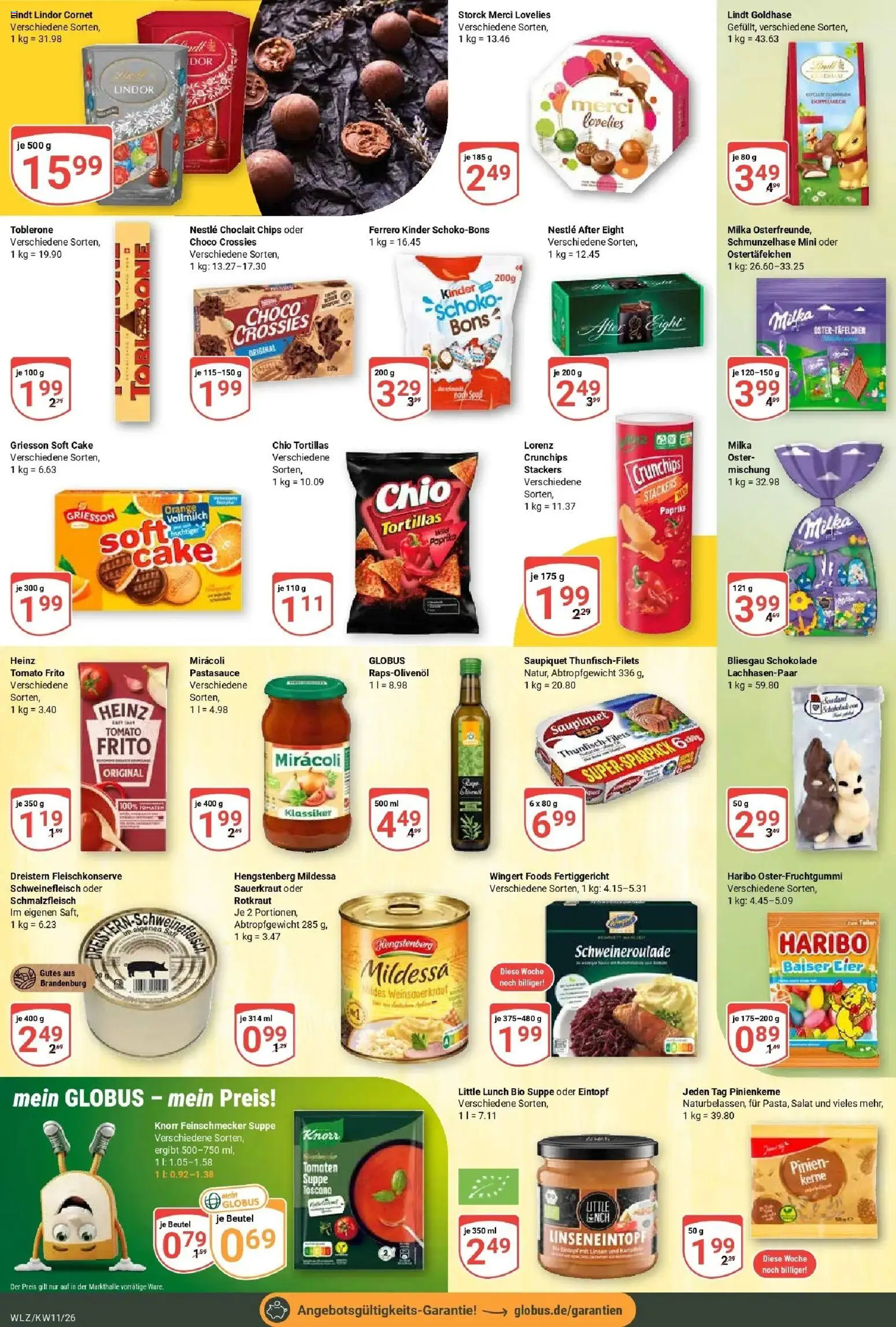 Globus prospekt Weischlitz	 – gültig ab 09.03.2026 | Seite: 13 | Produkte: Haribo, Paprika, Schweinefleisch, Lindt