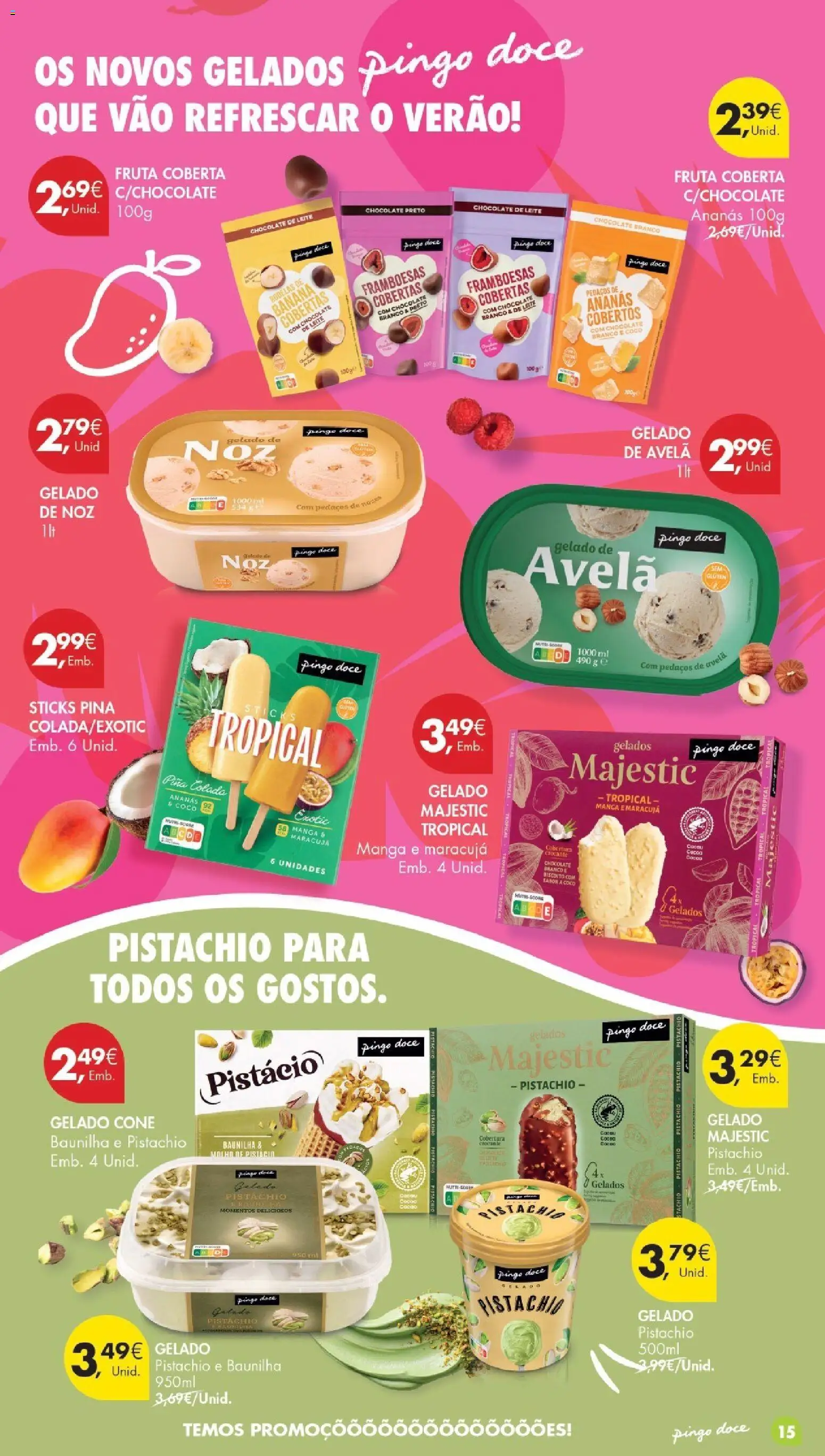 Pingo Doce Poupe Esta Semana Madeira │ válido de 28/07/2026 | Página: 15 | Produtos: Banana, Framboesas, Leite, Chocolate