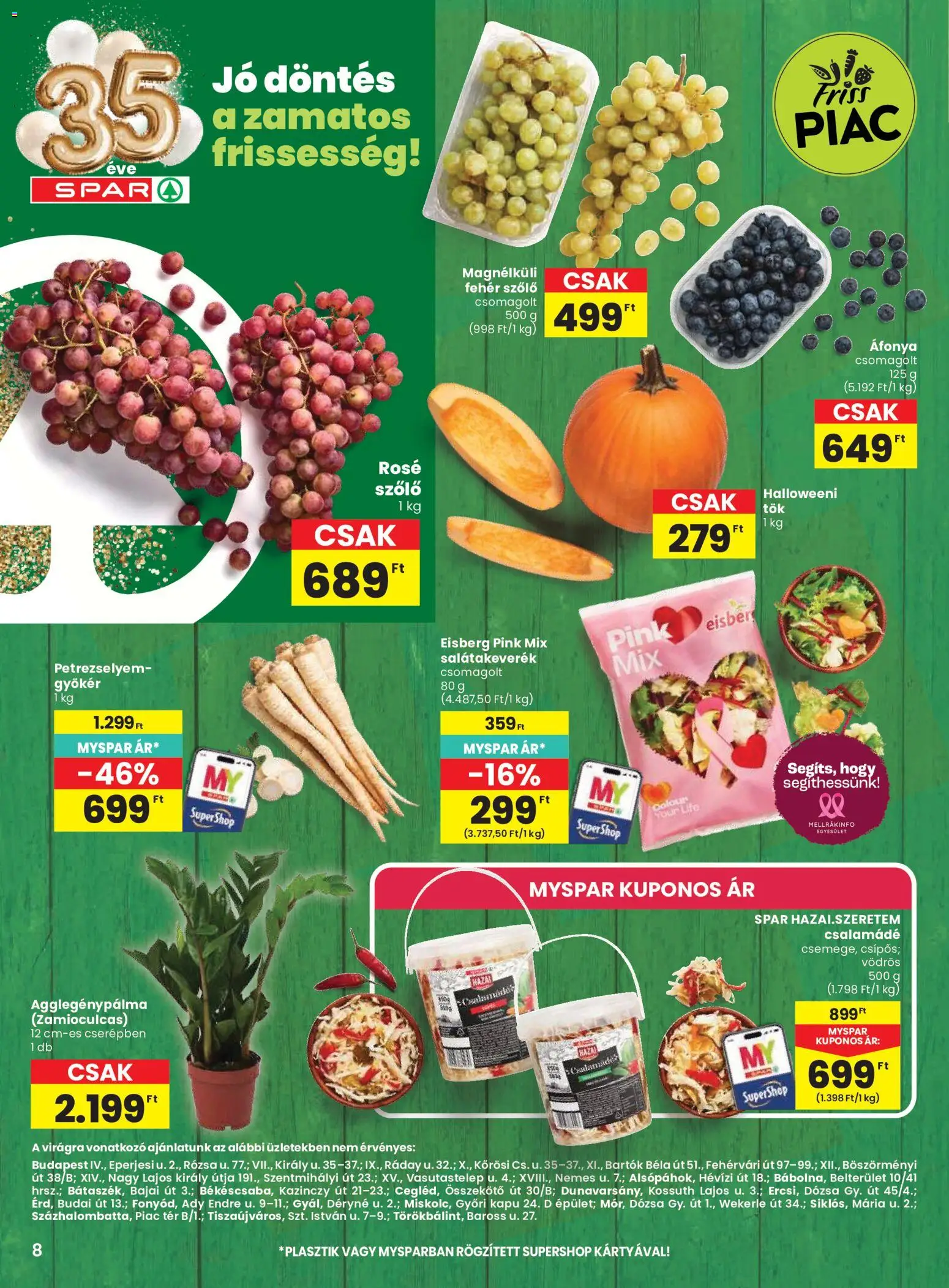 Spar akciós ujság - amely érvényes a következő dátumtól: 2026.10.08. | Oldal: 8