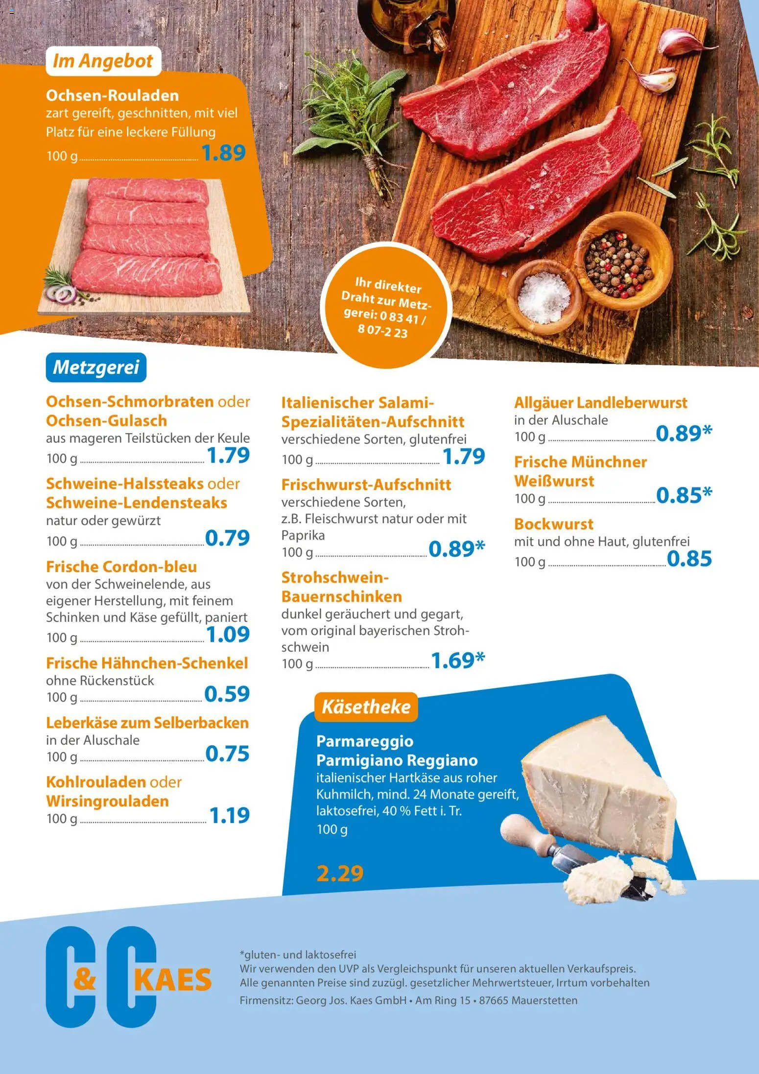 C&C Prospekt – gültig ab 05.10.2026 | Seite: 4 | Produkte: Bockwurst, Paprika, Salami, Leberkase