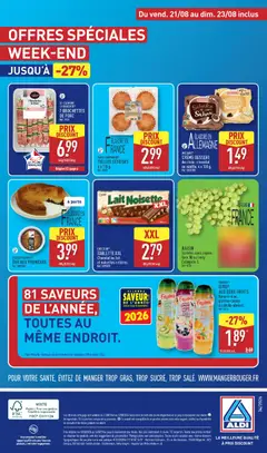Aldi - Prévisualisation de CHOCOEUR® TABLETTE XXL Chocolat au lait et noisettes entières., 200 g valide à partir de 18/08/2026 | Page: 44