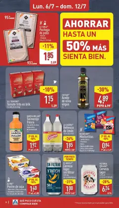 Vista previa Aldi folleto Península válido desde el 06/07/2026 | Página: 8 | Productos: Queso, Aceite, Piña, Aceite de oliva