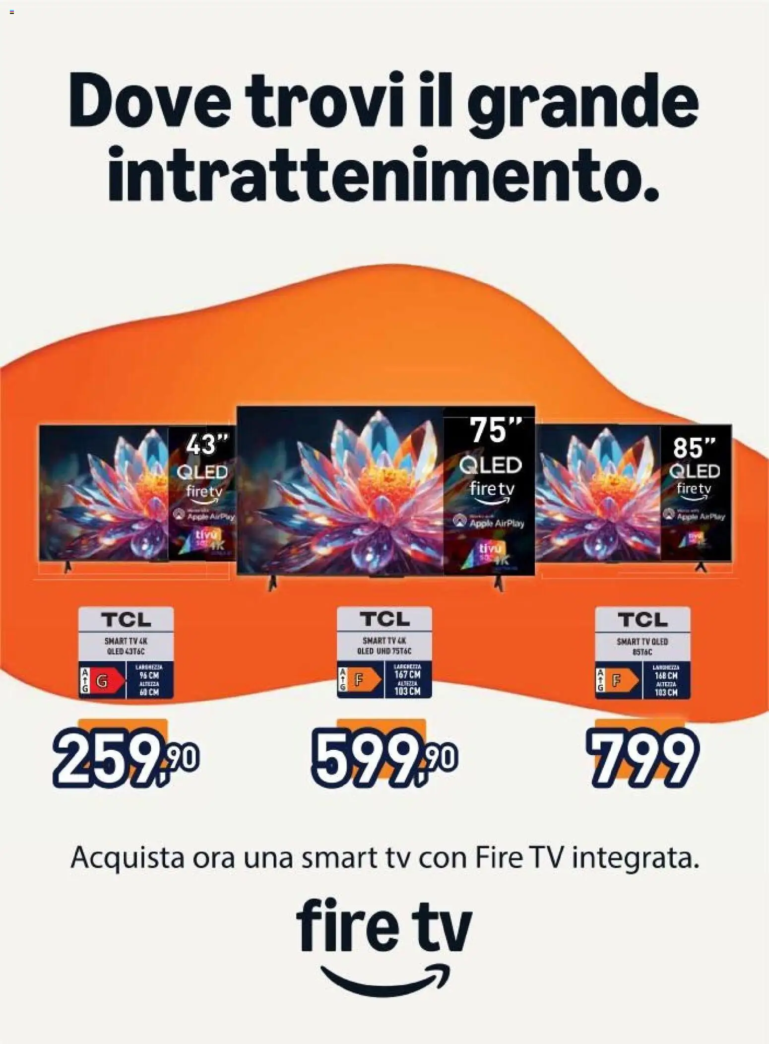 Volantino Unieuro del 22.05.2026 | Pagina: 6 | Prodotti: smart TV, TV