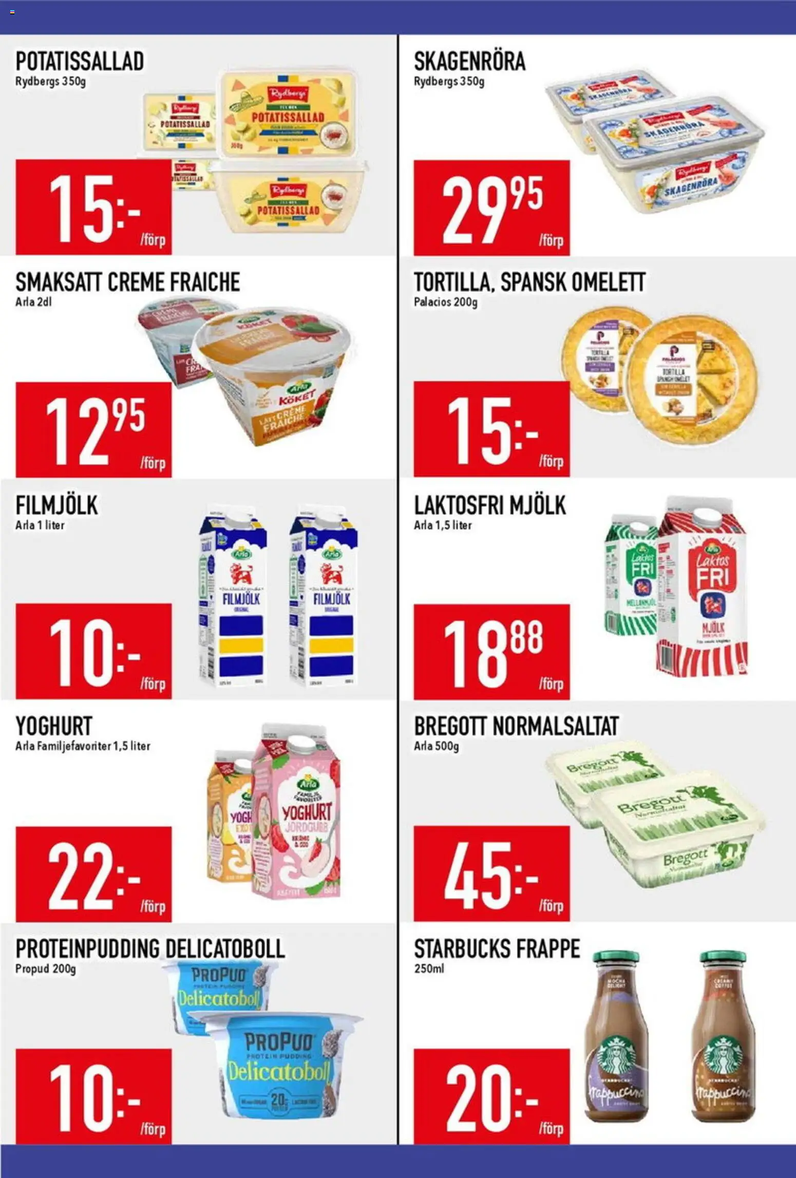Matdax reklamblad aktuell från 18.05.2026 | Sida: 9 | Produkter: Potatissallad, Bregott, Mjölk, Yoghurt