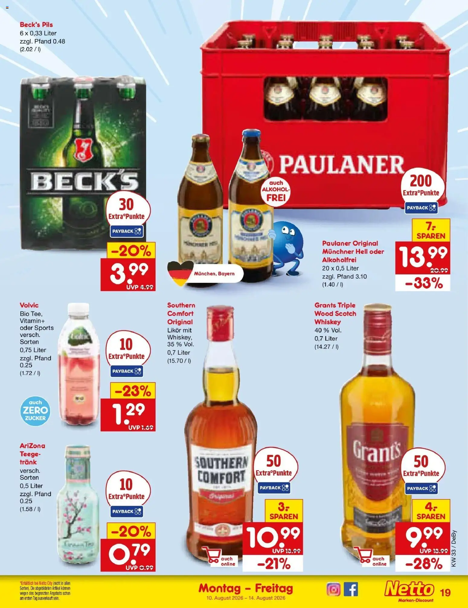 Netto Marken-Discount Prospekt Buttenwiesen – gültig ab 10.08.2026 | Seite: 25 | Produkte: Likör, Pils, Alkohol, Volvic