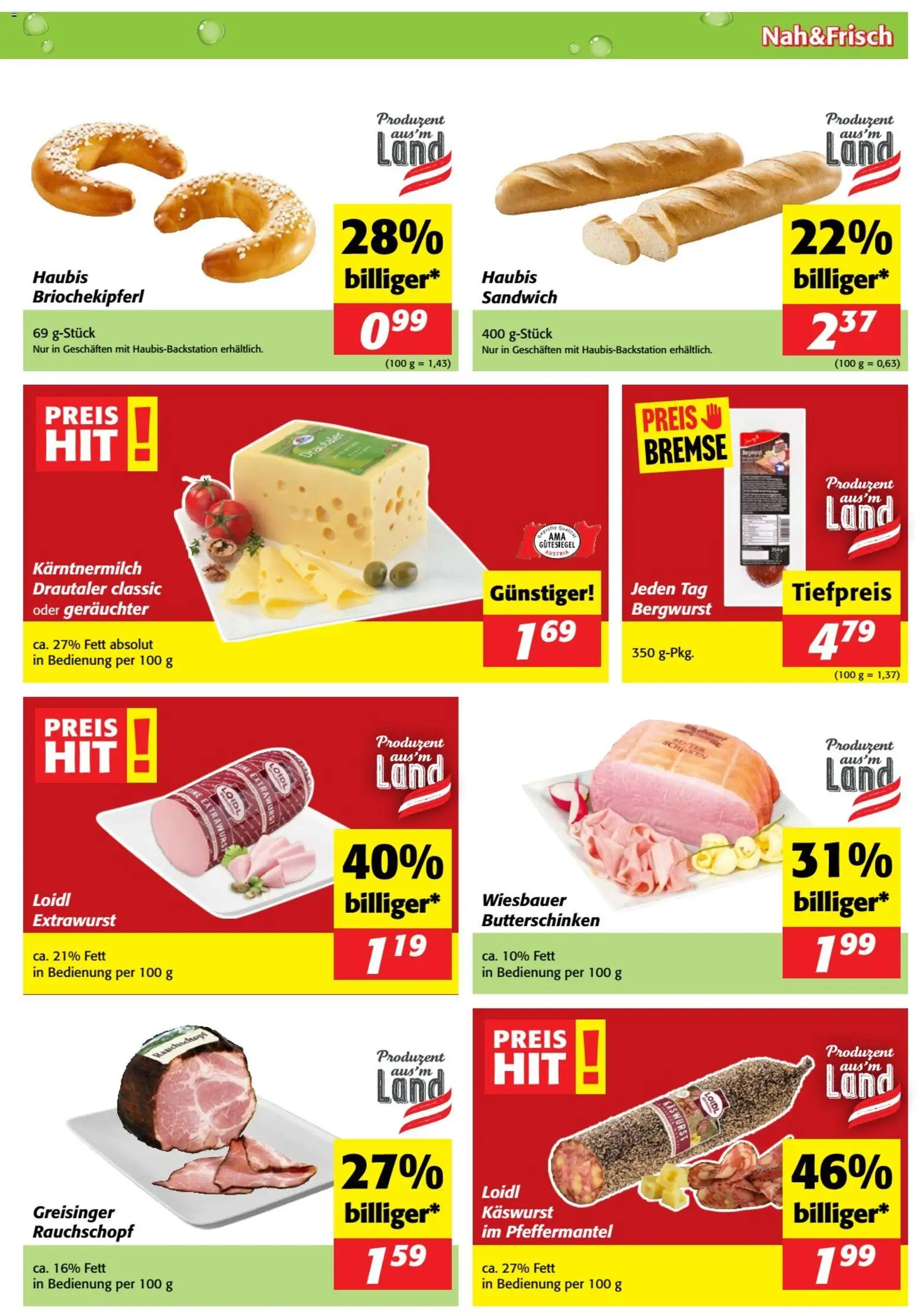 Nah und Frisch Flugblatt gültig ab 05.08.2026 | Seite: 3 | Produkte: Schinken