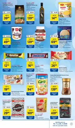 Náhled letáku Tesco leták - Hypermarket od 15.07.2026 | Strana: 21 | Produkty: Povidla, Jacobs, Jacobs barista, Nutella