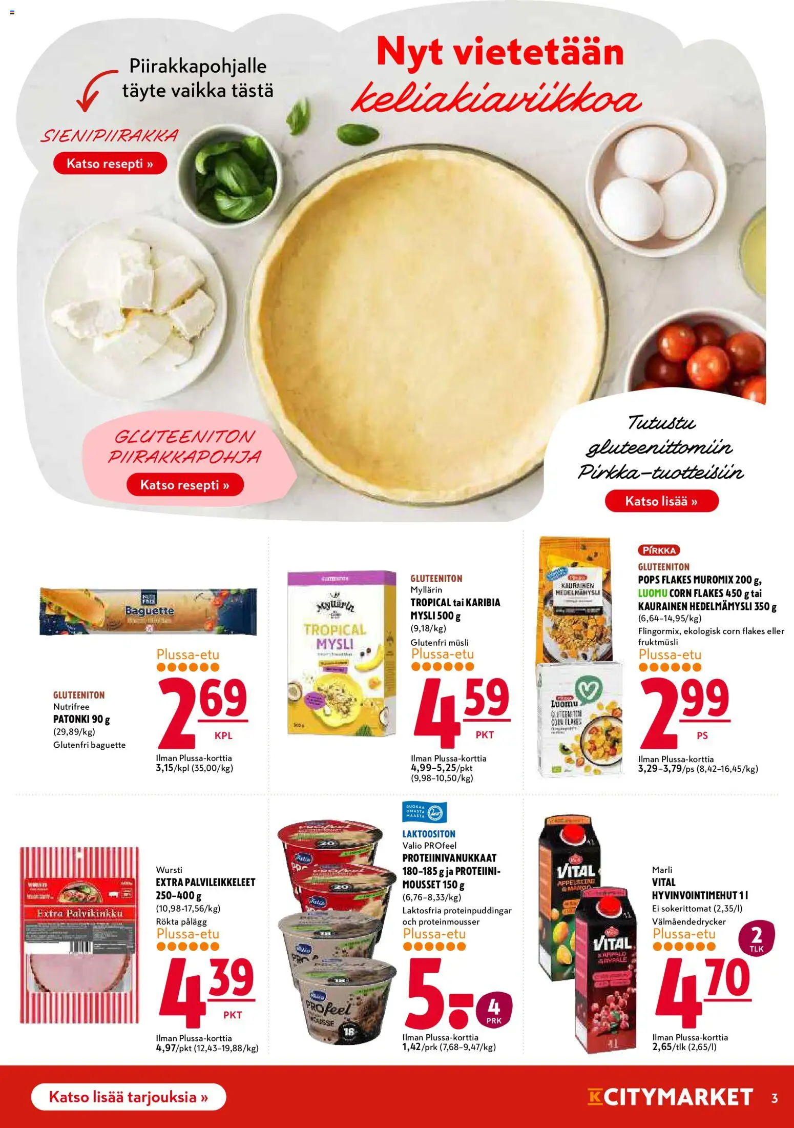 K-Citymarket tarjoukset – voimassa 03/09/2026 alkaen | Sivu: 3 | Tuotteet: Mysli, Patonki