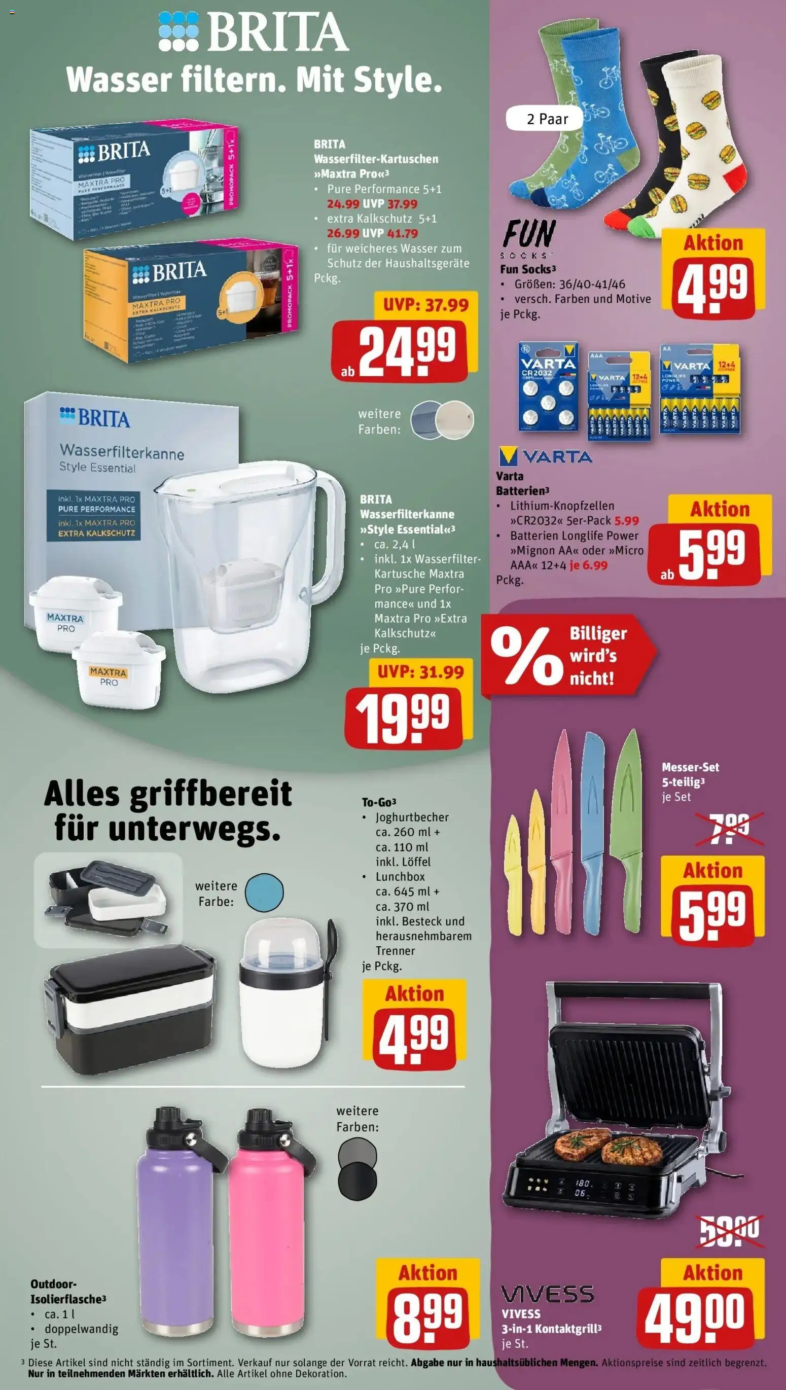REWE Prospekt ab 07.09.2026 zum Blättern » Angebote | Seite: 25 | Produkte: Batterien, Wasser