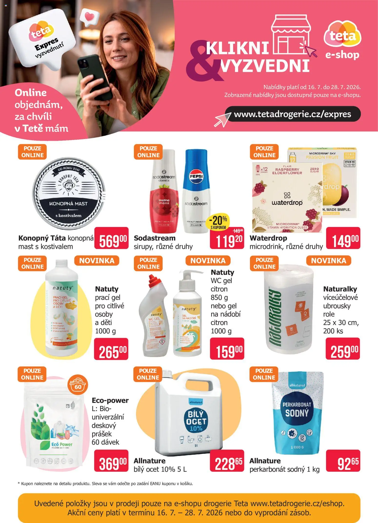 TETA Drogerie leták od 16.07.2026 | Strana: 17 | Produkty: Nádobí, Ocet, Ubrousky, Bílý ocet