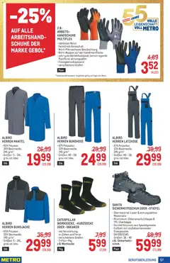 Metro angebote Profi ab 20.08.2026 gültig | Seite: 57 | Produkte: Mantel, Stiefel, Handschuhe