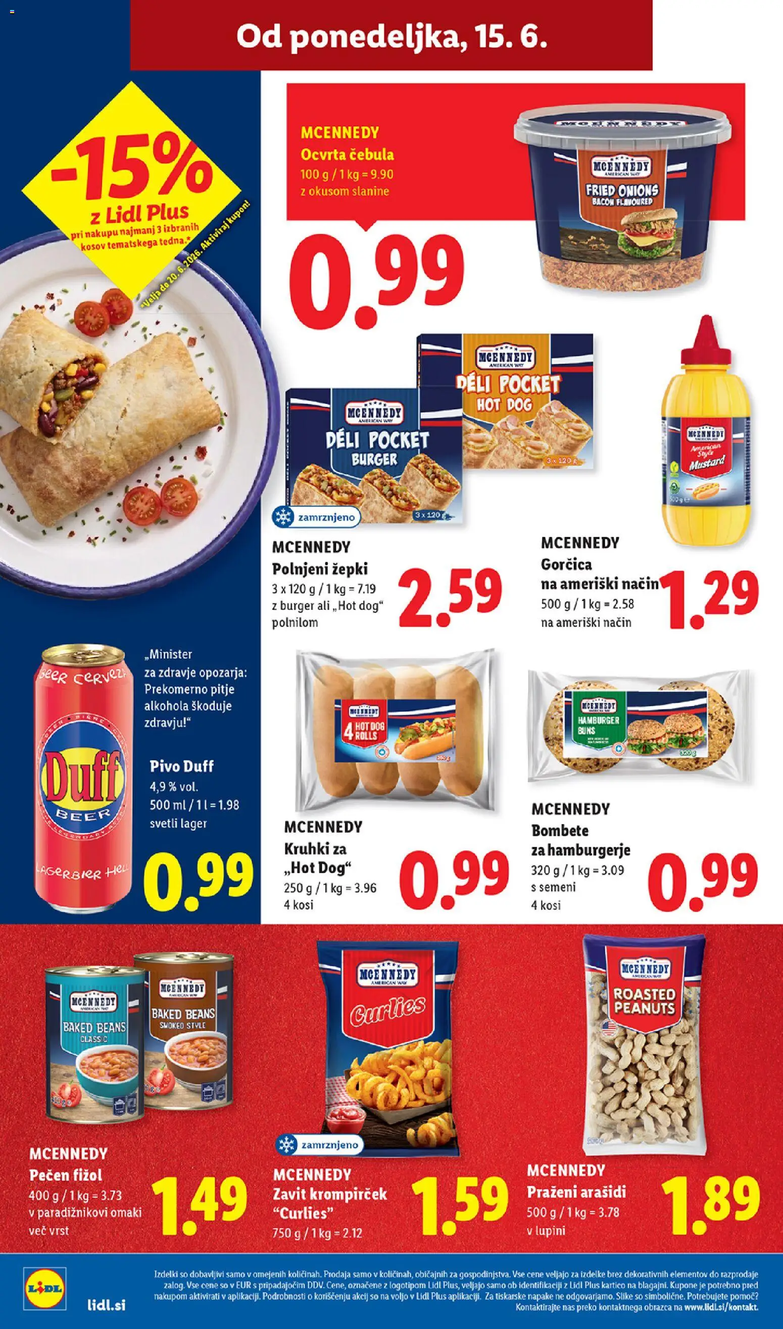 Novi Lidl katalog ponudbe – veljaven od 11.06.2026 | Stran: 60 | Izdelki: Arašidi, Gorčica, Pivo, Cebula
