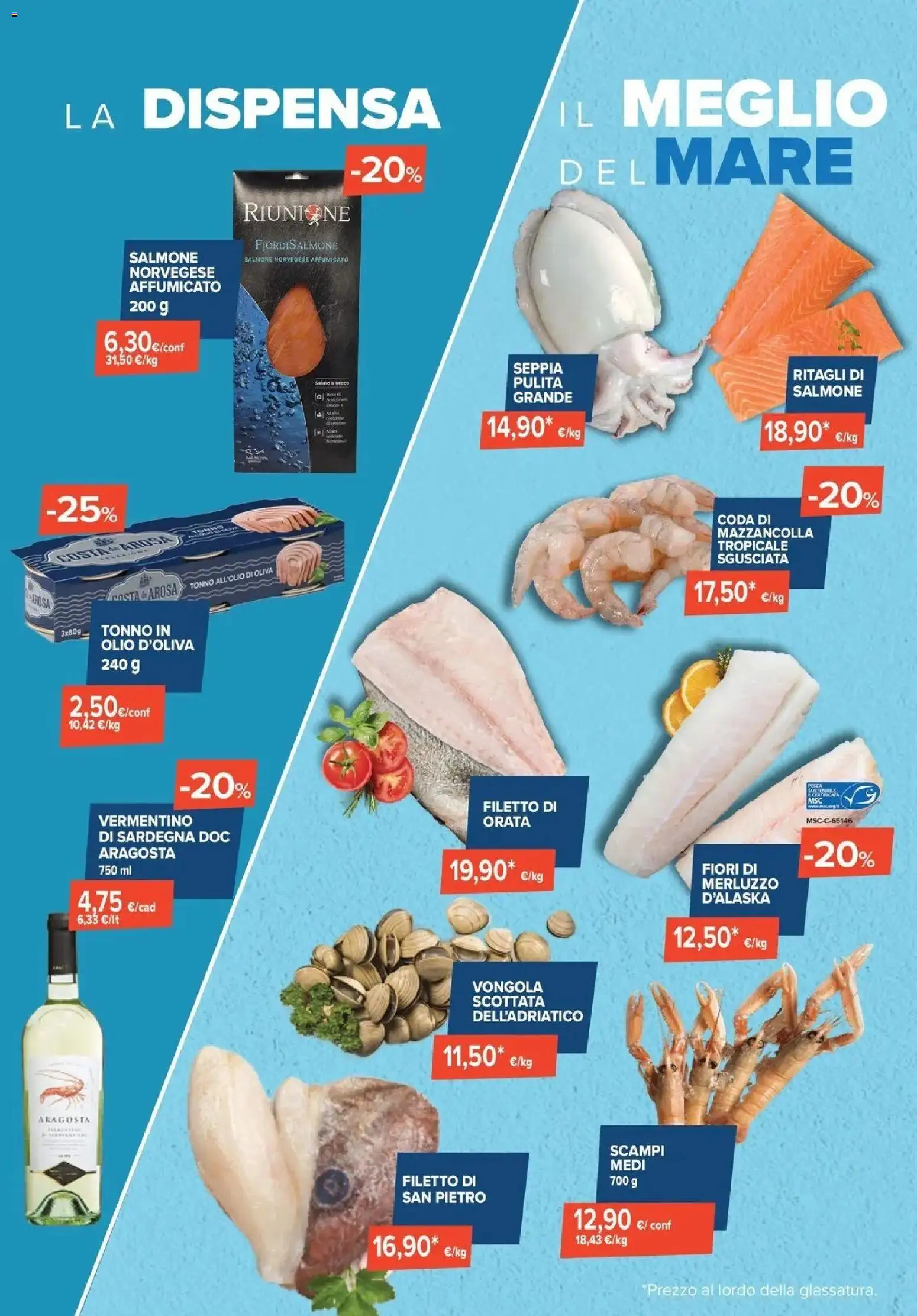 Volantino Sapore di mare del 01/07/2026 | Pagina: 2 | Prodotti: Filetto, Olio, Tonno, Olio d'oliva