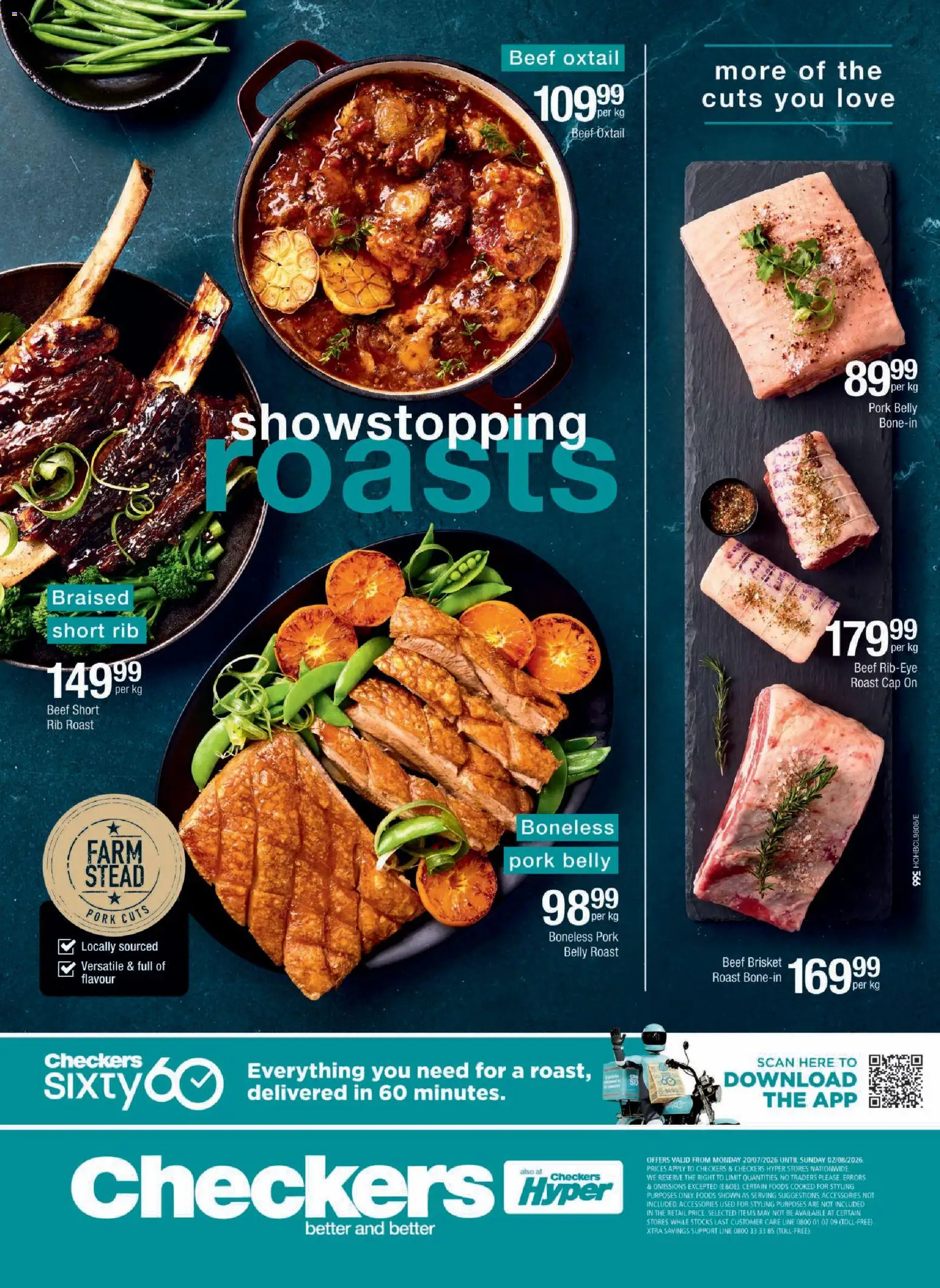New Checkers catalogue – valid from 20/07/2026 | Page: 8 | Products: Cap, Pork, Beef