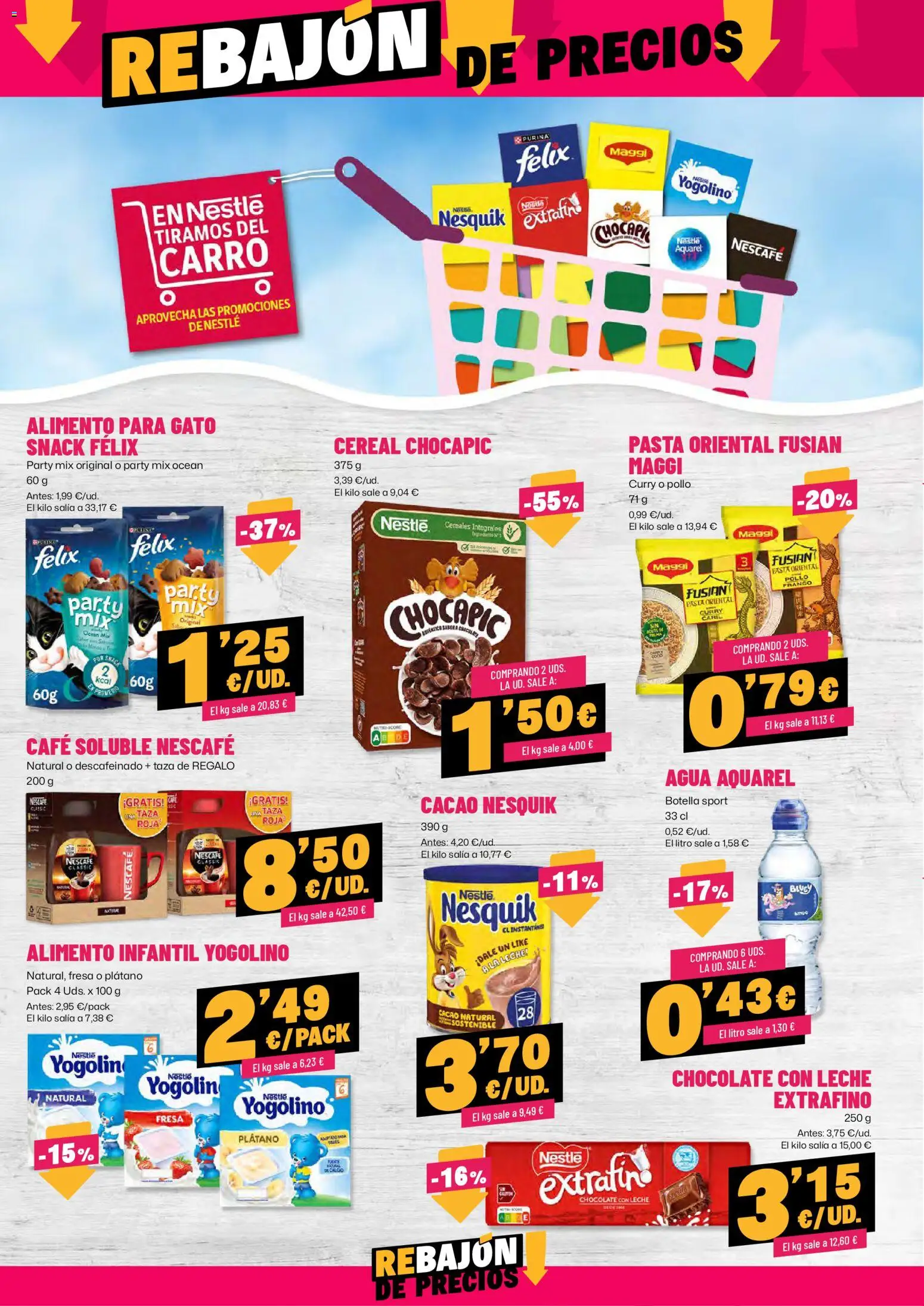 AhorraMas folleto │ válido desde el 16.04.2026 | Página: 12 | Productos: Leche, Cereales, Chocolate con leche, Μηχανή καφέ